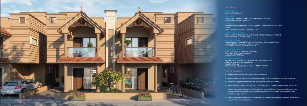 3D Elevation of real estate project Malbar Hill   Arcade located at Bakrol, Anand, Gujarat