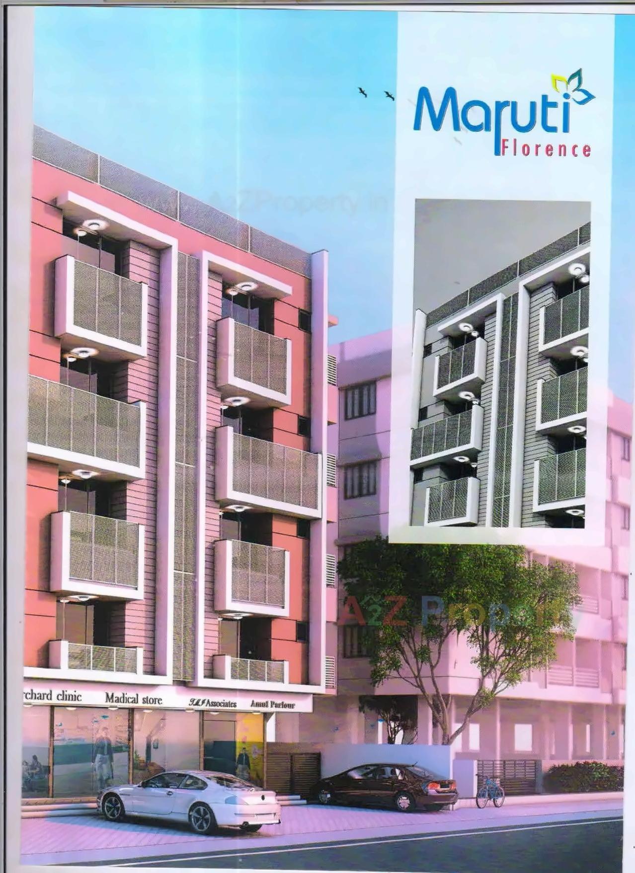 3D Elevation of real estate project Maruti Florence located at Vallabh-vidhyanagar, Anand, Gujarat