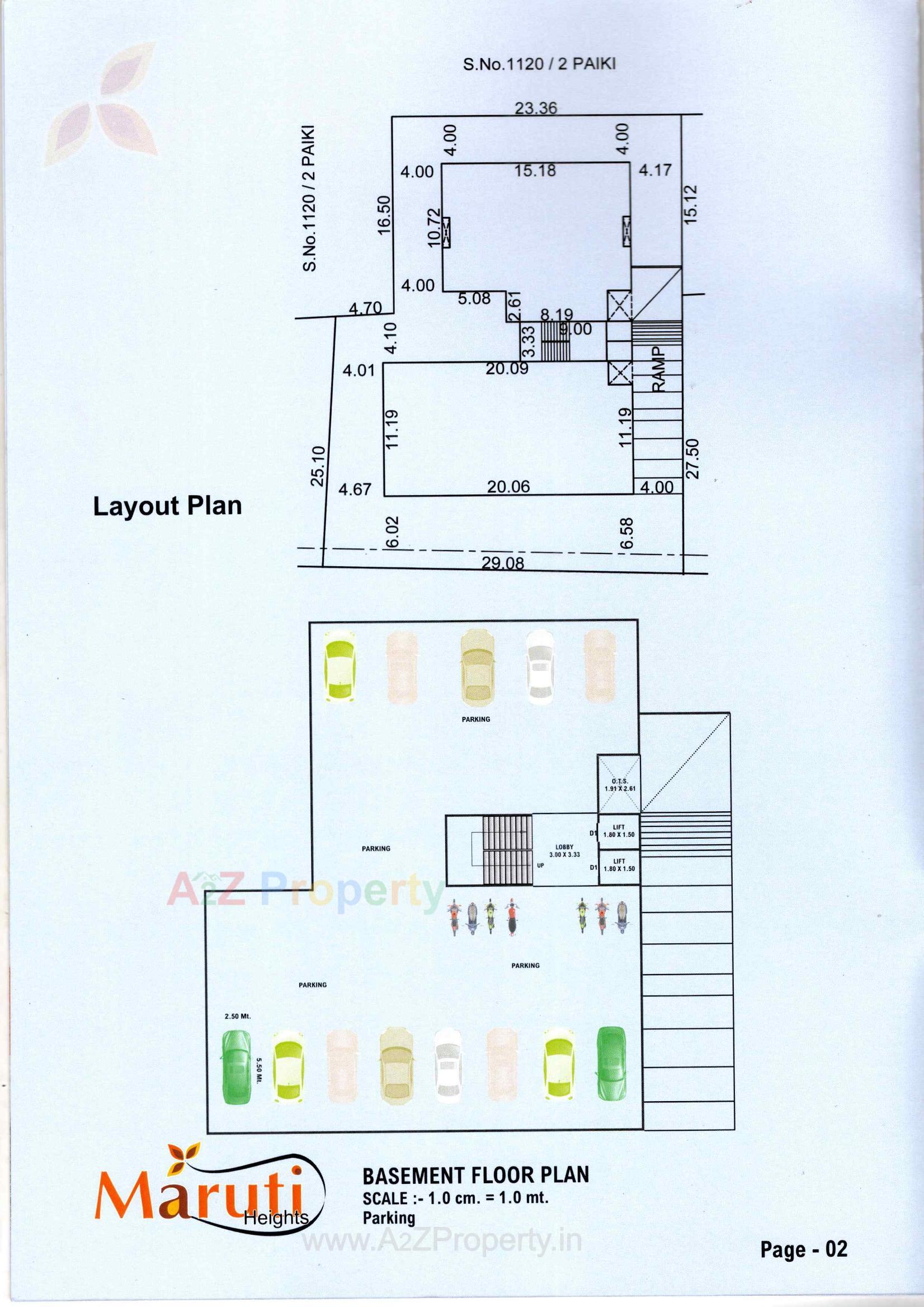 Layout of real estate project Maruti Heights located at Karamsad, Anand, Gujarat