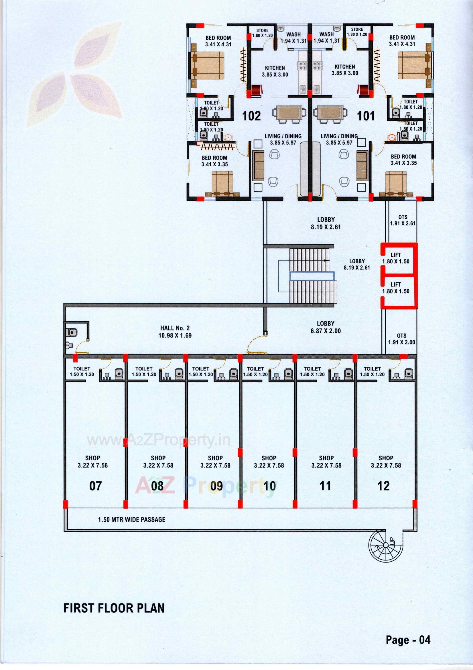Layout of real estate project Maruti Heights located at Karamsad, Anand, Gujarat