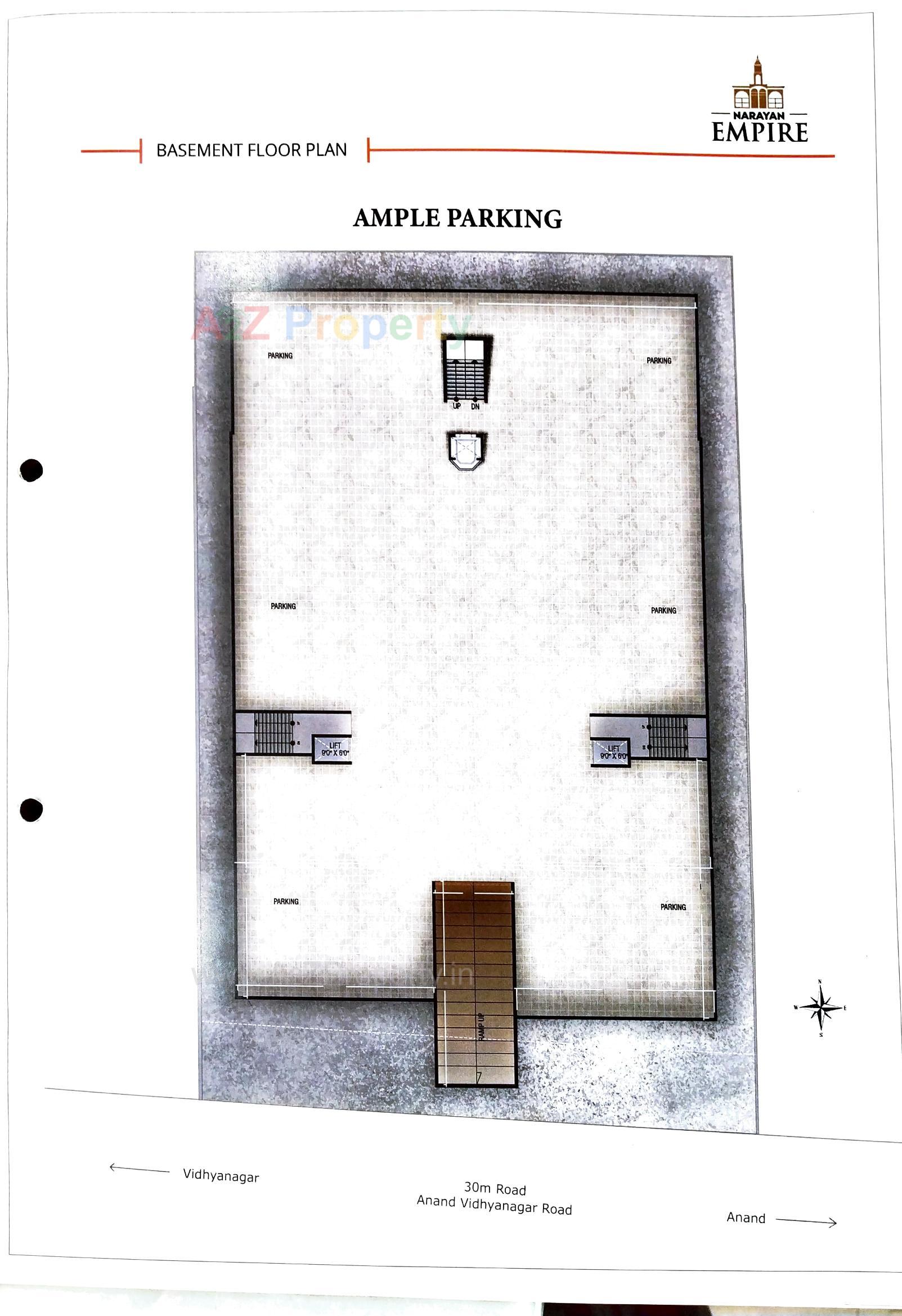 Layout of real estate project Narayan Empire located at Anand, Anand, Gujarat