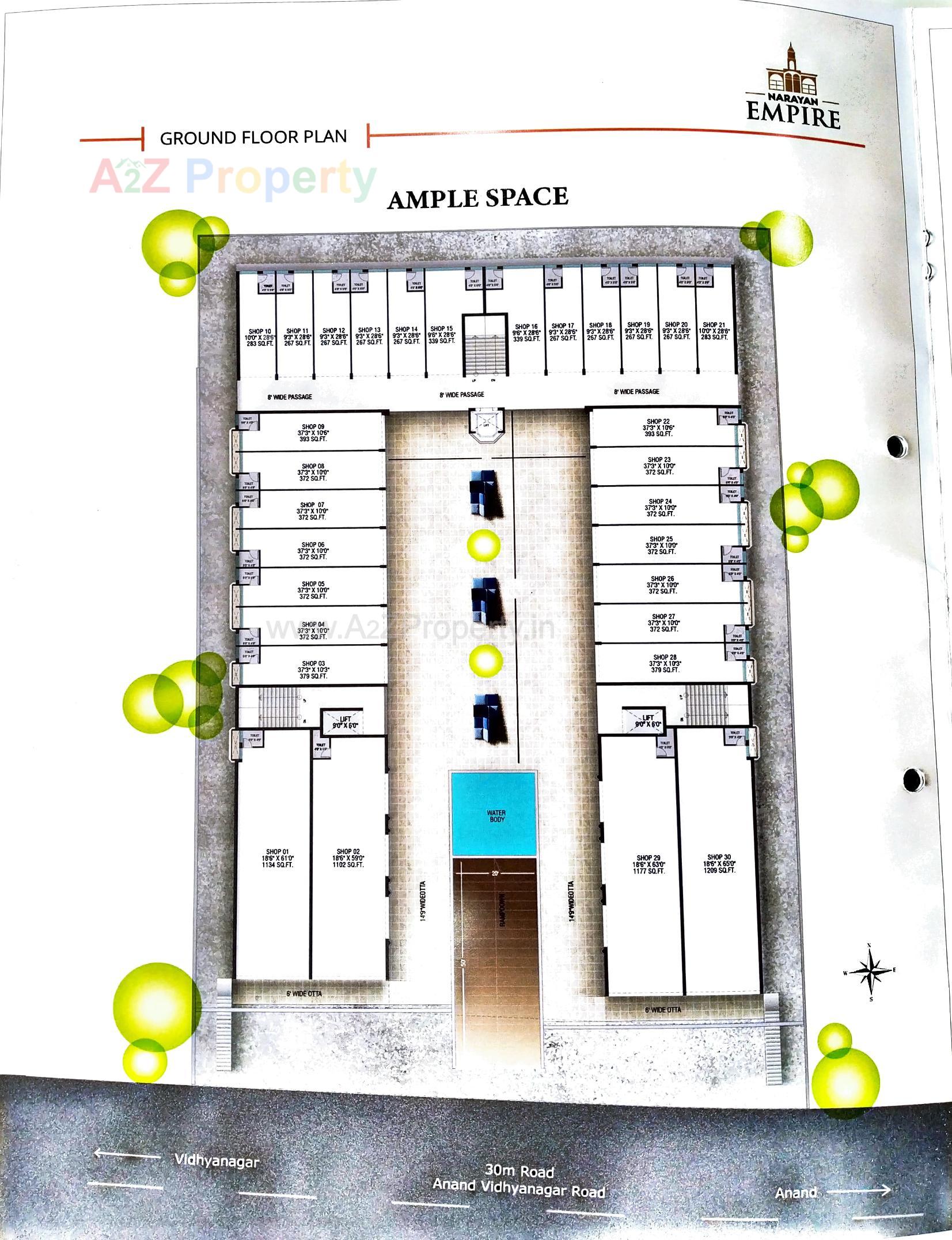 Layout of real estate project Narayan Empire located at Anand, Anand, Gujarat