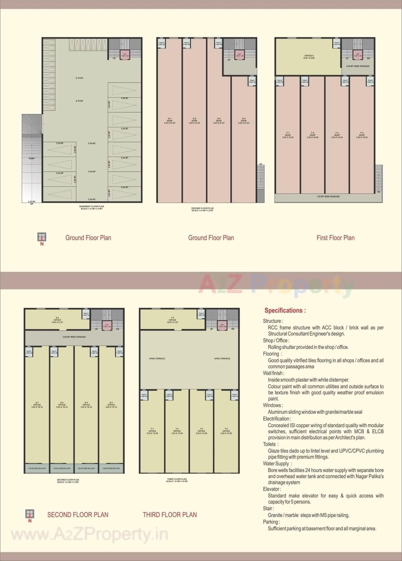 Layout of real estate project Neptune Square located at Vallabh-vidhyanagar, Anand, Gujarat