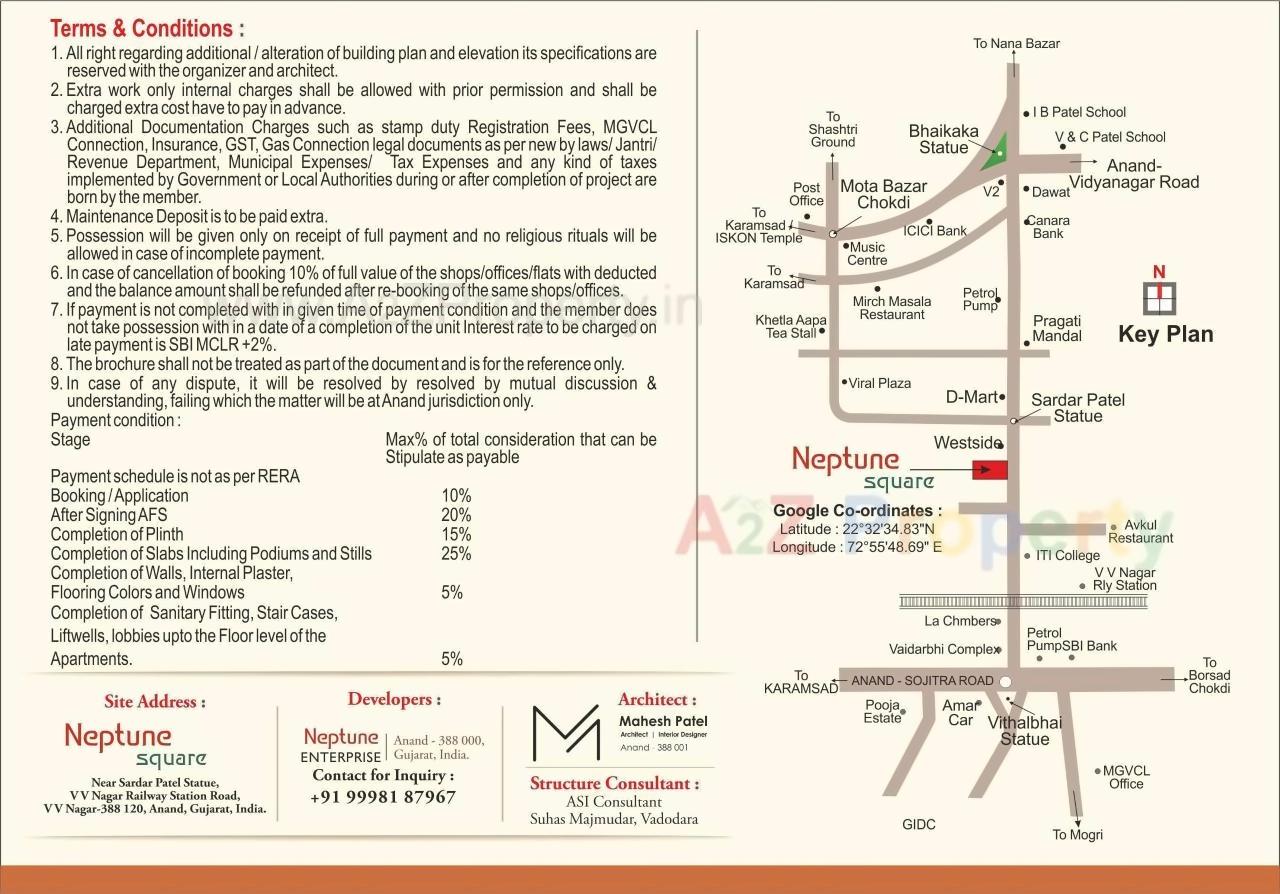  of real estate project Neptune Square located at Vallabh-vidhyanagar, Anand, Gujarat