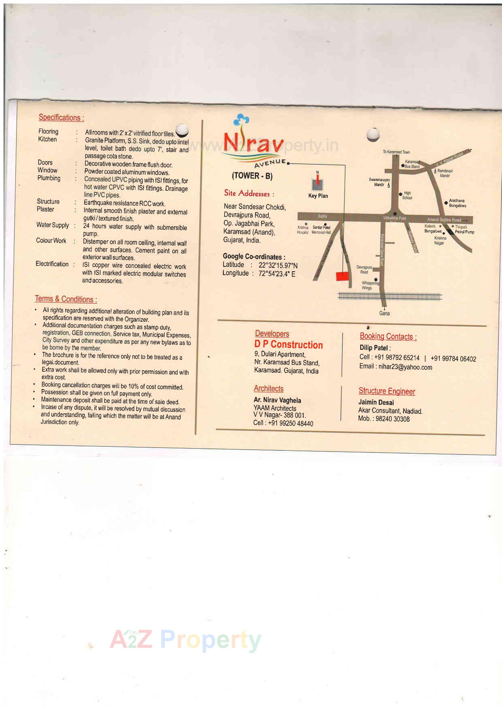  of real estate project Nirav Avenue (tower   B) located at Karamsad, Anand, Gujarat