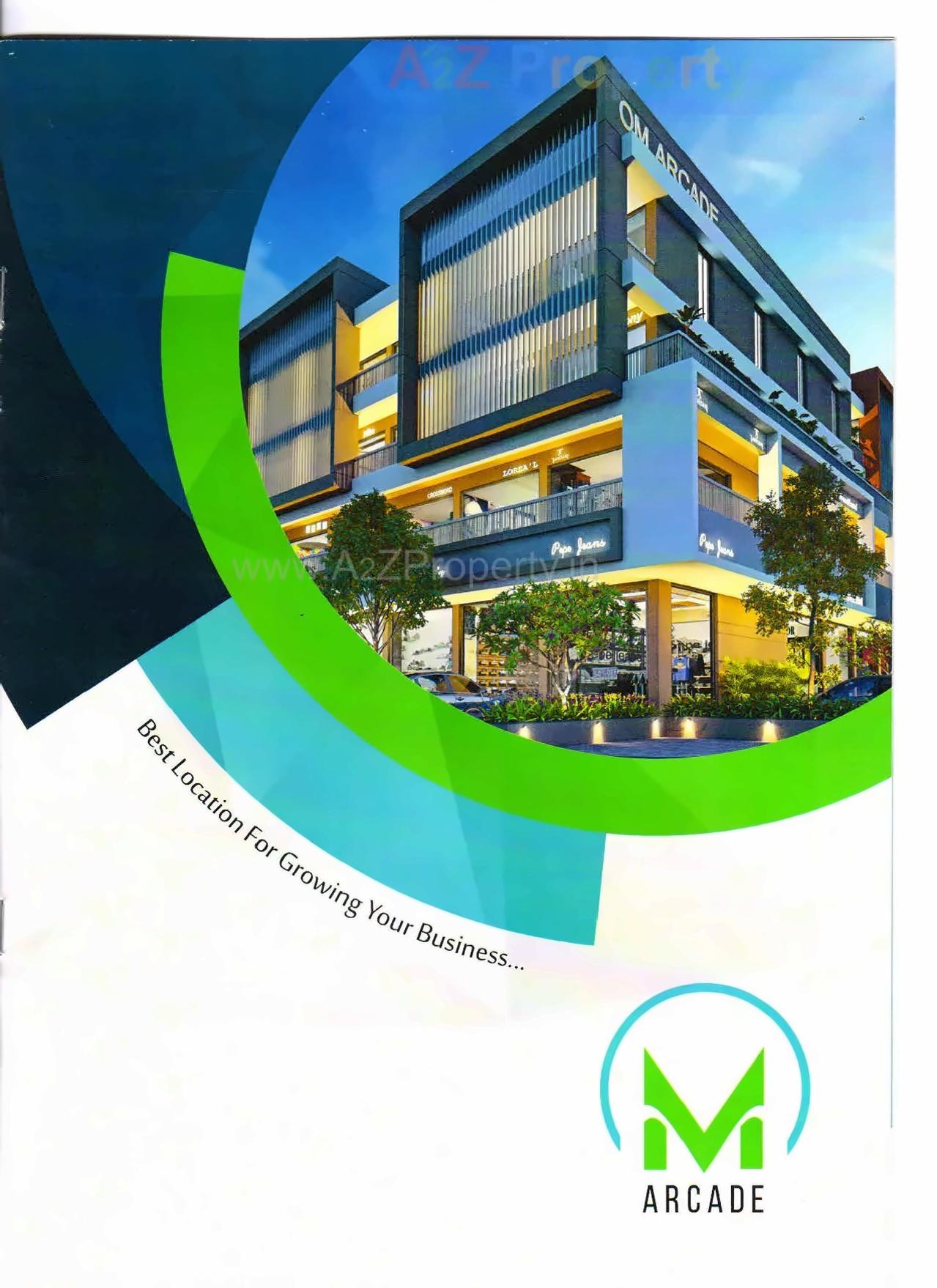 3D Elevation of real estate project Om Arcade located at Anand, Anand, Gujarat