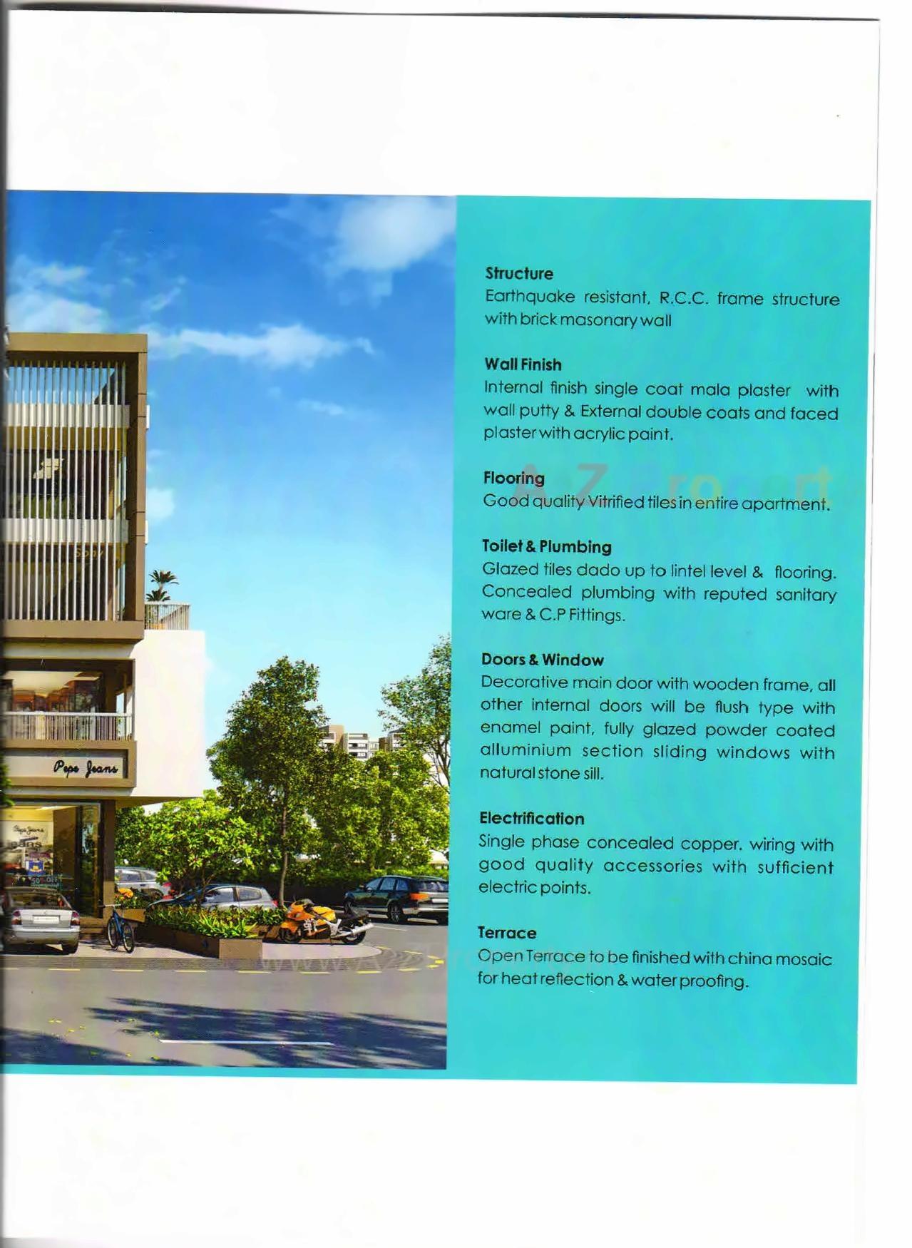 3D Elevation of real estate project Om Arcade located at Anand, Anand, Gujarat