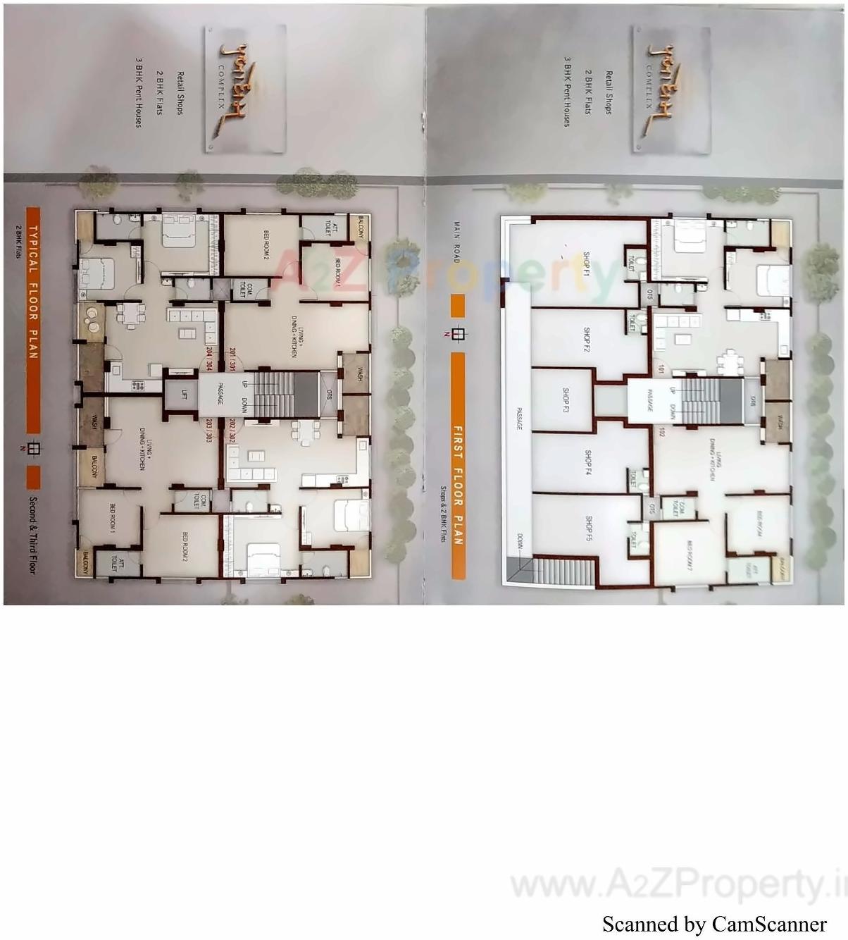 Layout of real estate project Prabodham Complex located at Vaiiabh-vidhyanagar, Anand, Gujarat