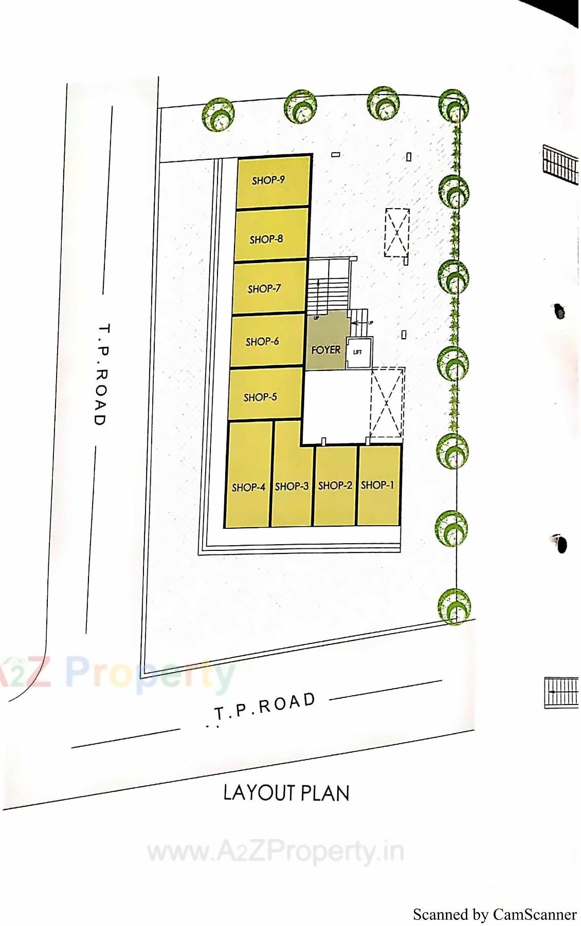 Layout of real estate project Pramukh Pujan Complex located at Anand, Anand, Gujarat