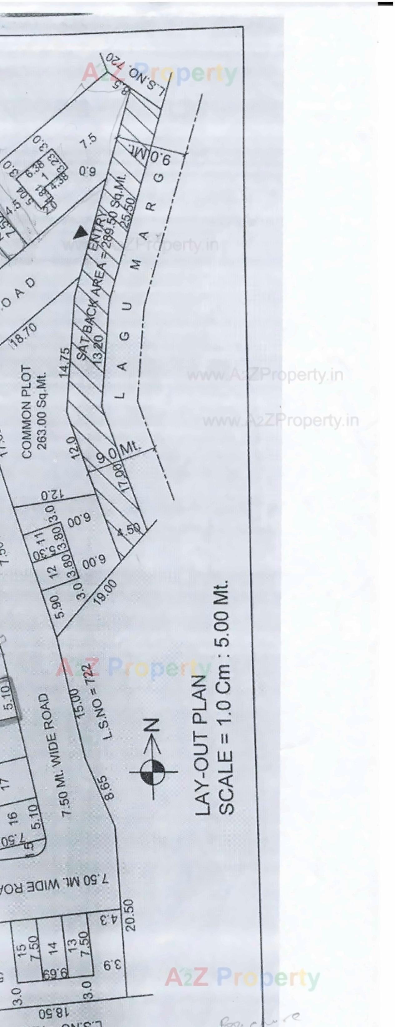 Layout of real estate project Pramukh located at Karamsad, Anand, Gujarat