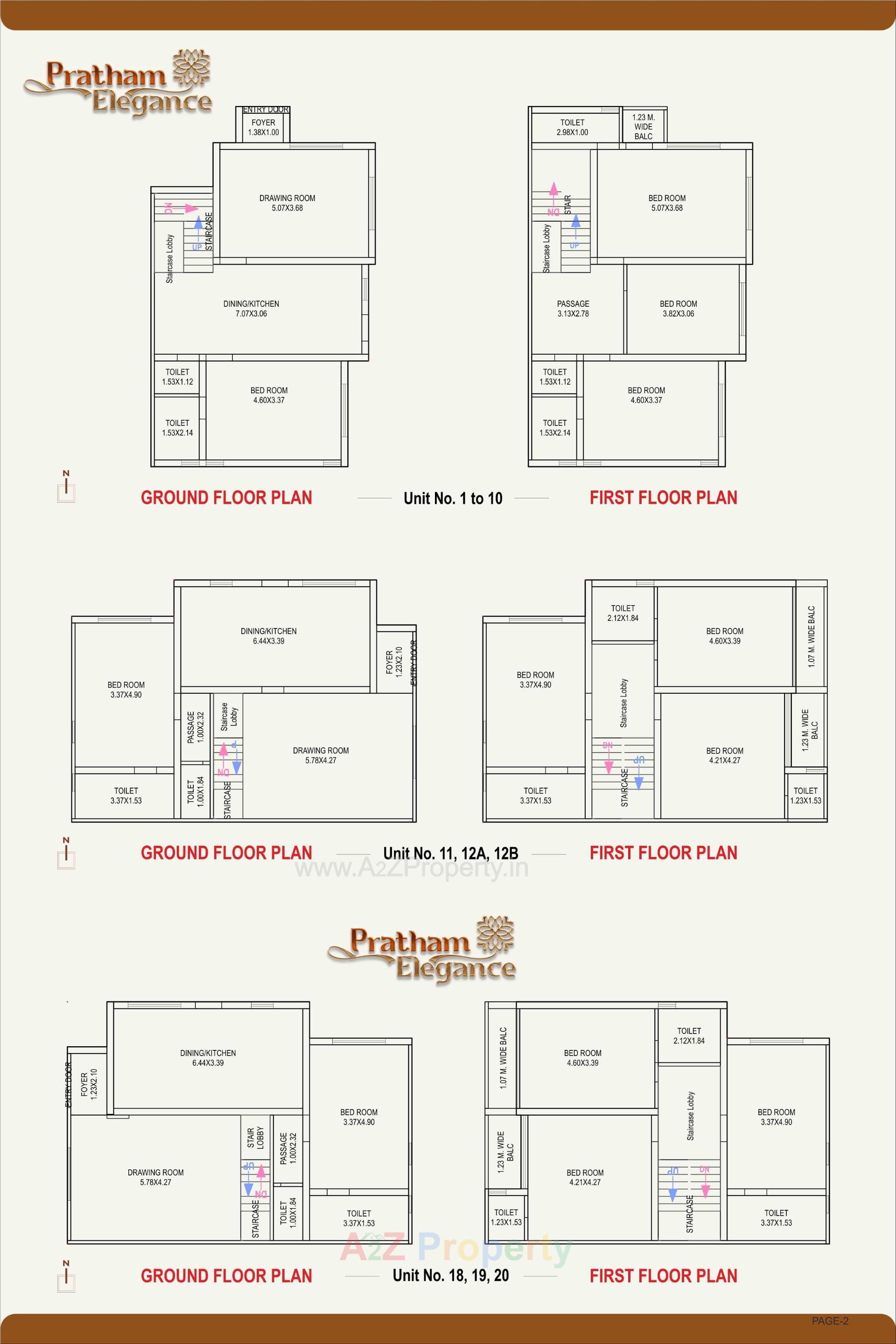 Layout of real estate project Pratham Elegance located at Anand, Anand, Gujarat