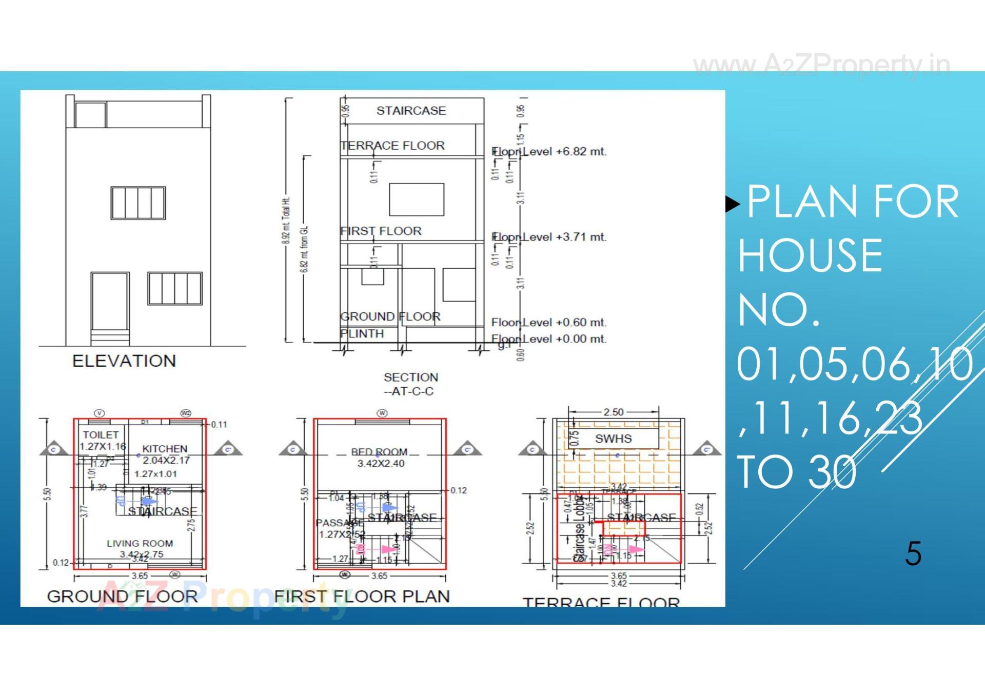 Layout of real estate project Pratham Pravesh located at Karamsad, Anand, Gujarat