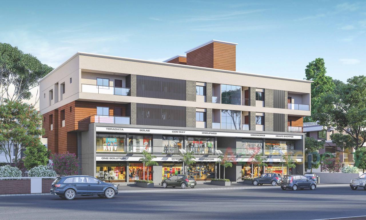 3D Elevation of real estate project Prime Elite located at Vallabh-vidhyanagar, Anand, Gujarat