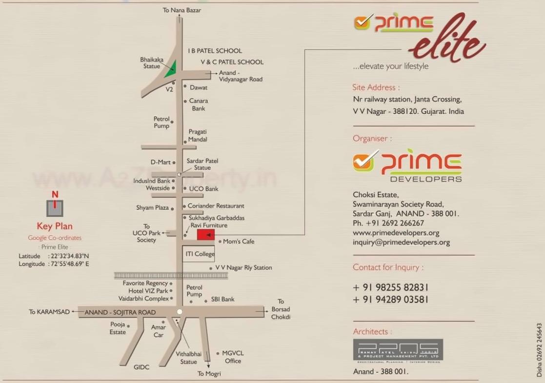  of real estate project Prime Elite located at Vallabh-vidhyanagar, Anand, Gujarat
