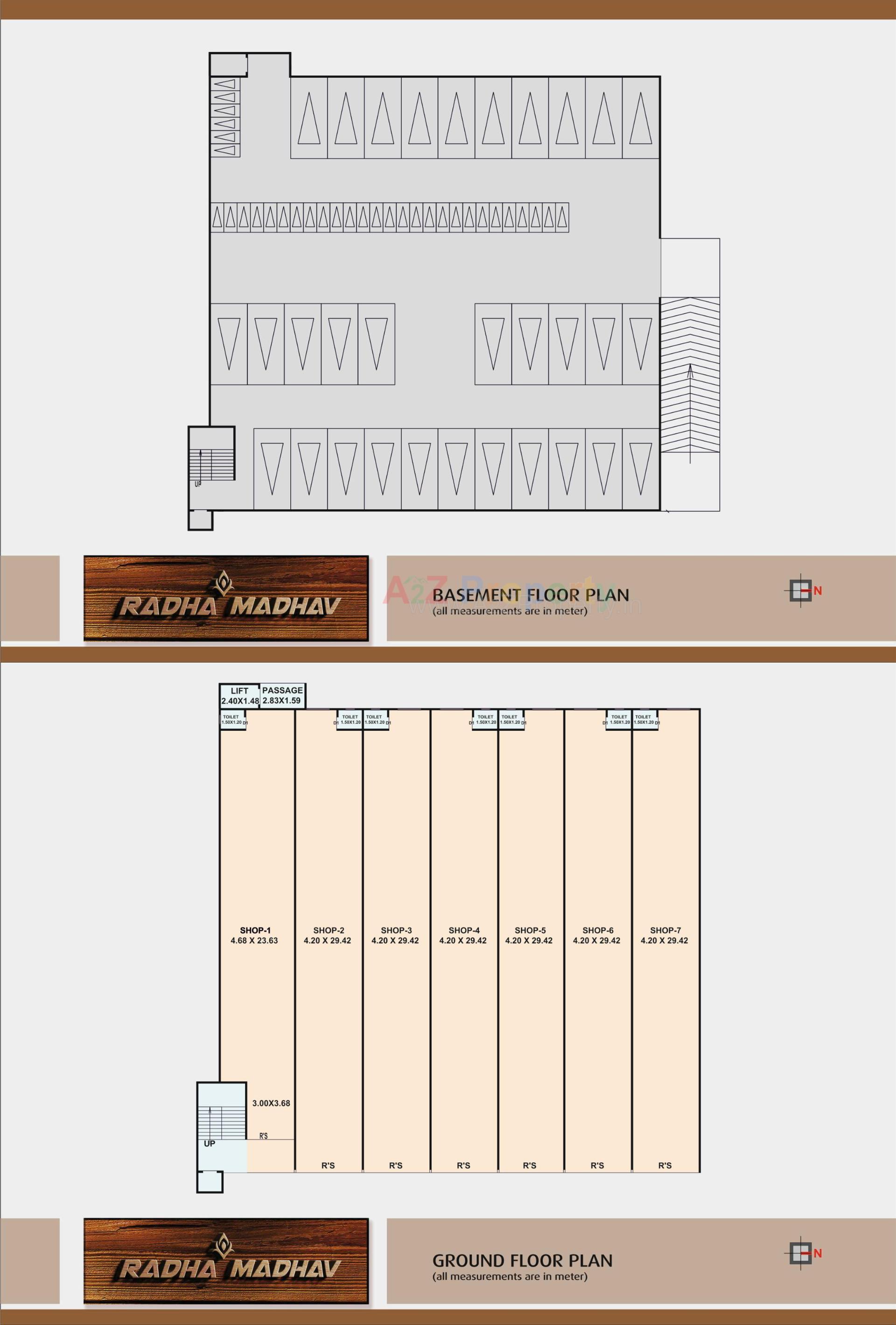 Layout of real estate project Radha Madhav located at Bakrol, Anand, Gujarat