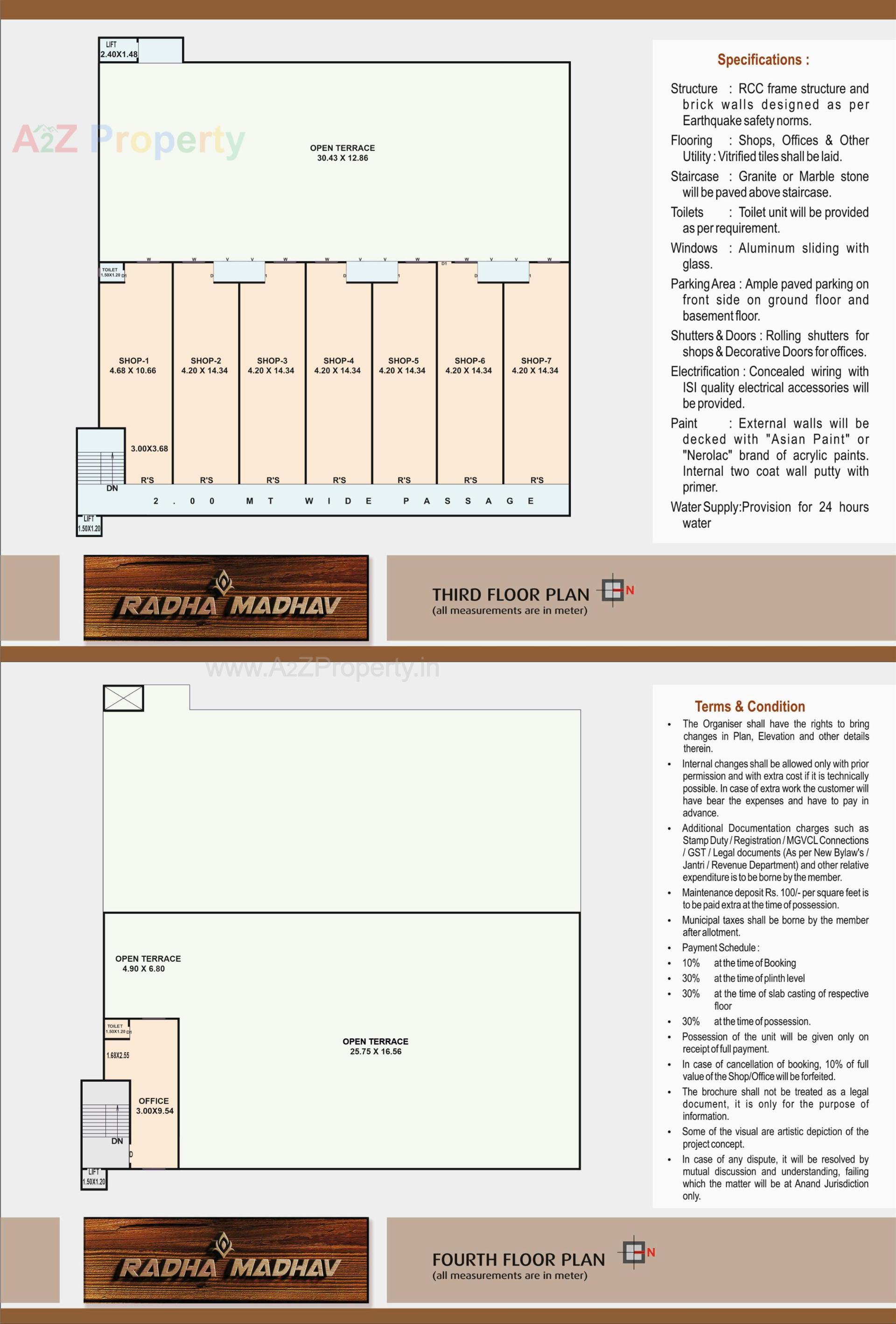 Layout of real estate project Radha Madhav located at Bakrol, Anand, Gujarat