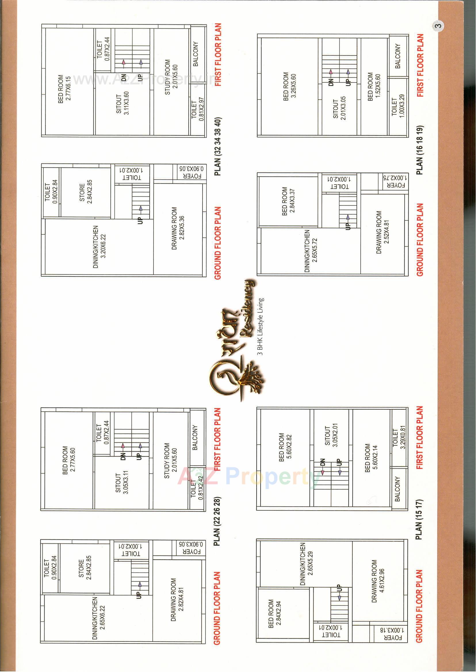 Layout of real estate project Radha Residency located at Karamsad, Anand, Gujarat