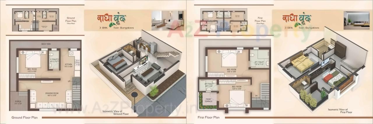 Layout of real estate project Radha Vrund located at Karamsad, Anand, Gujarat