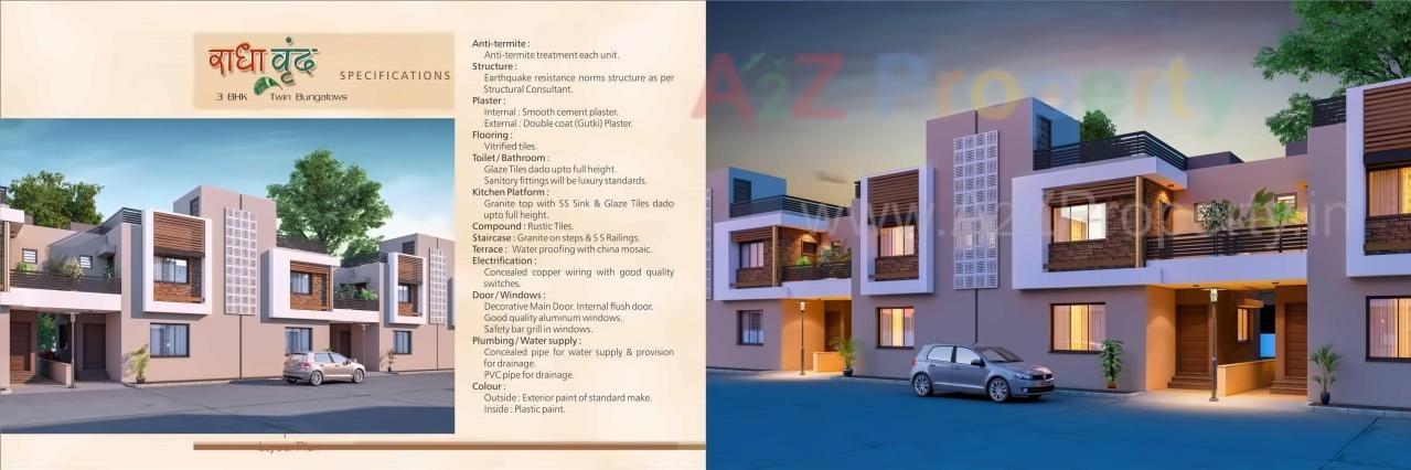 3D Elevation of real estate project Radha Vrund located at Karamsad, Anand, Gujarat