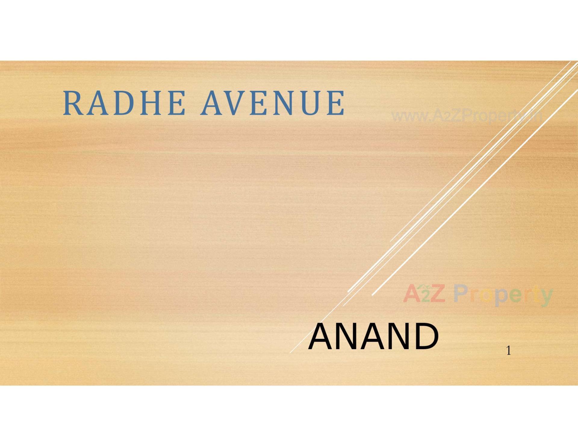  of real estate project Radhe Avenue located at Borsad, Anand, Gujarat