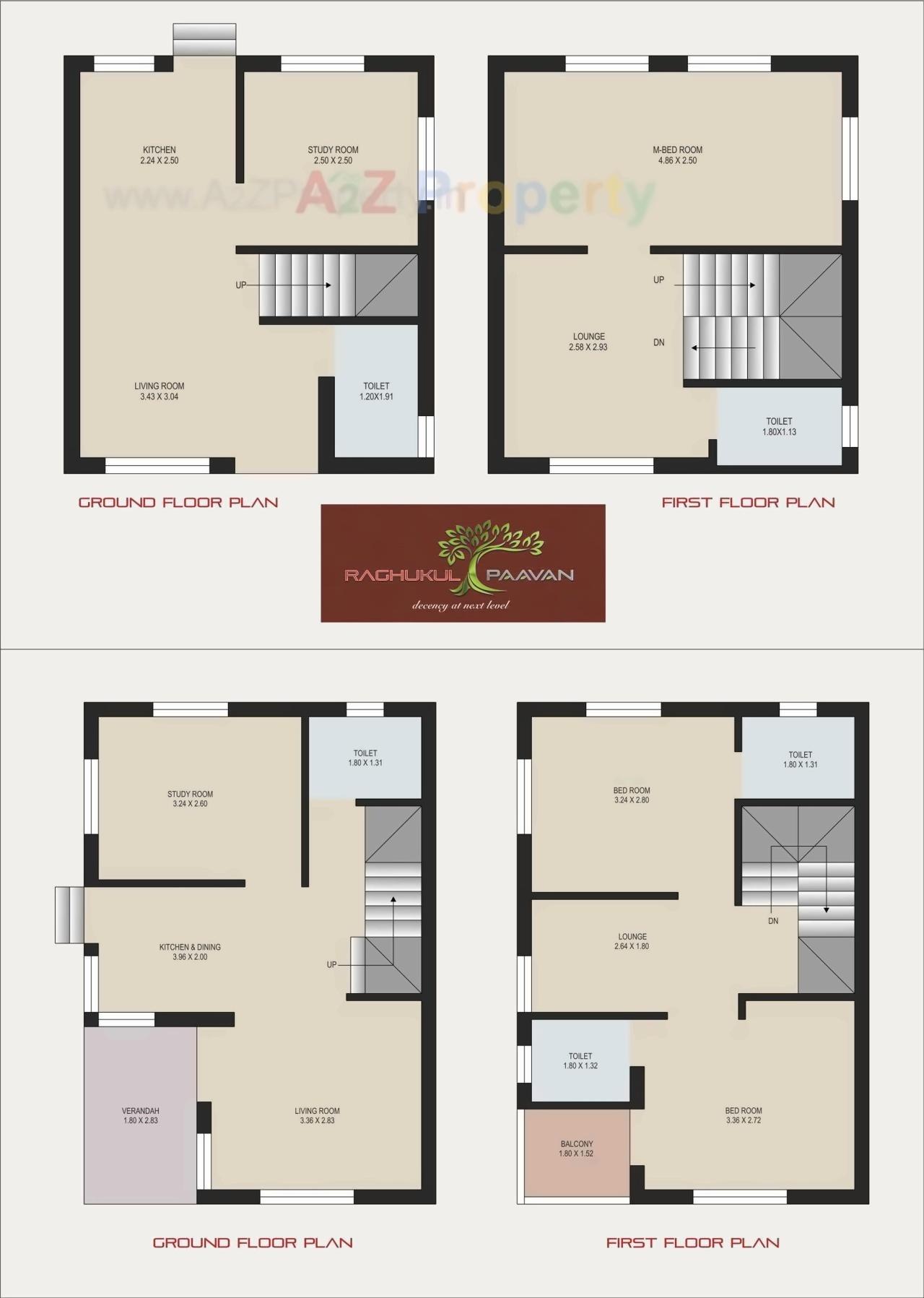 Layout of real estate project Raghukul Paavan located at Karamsad, Anand, Gujarat