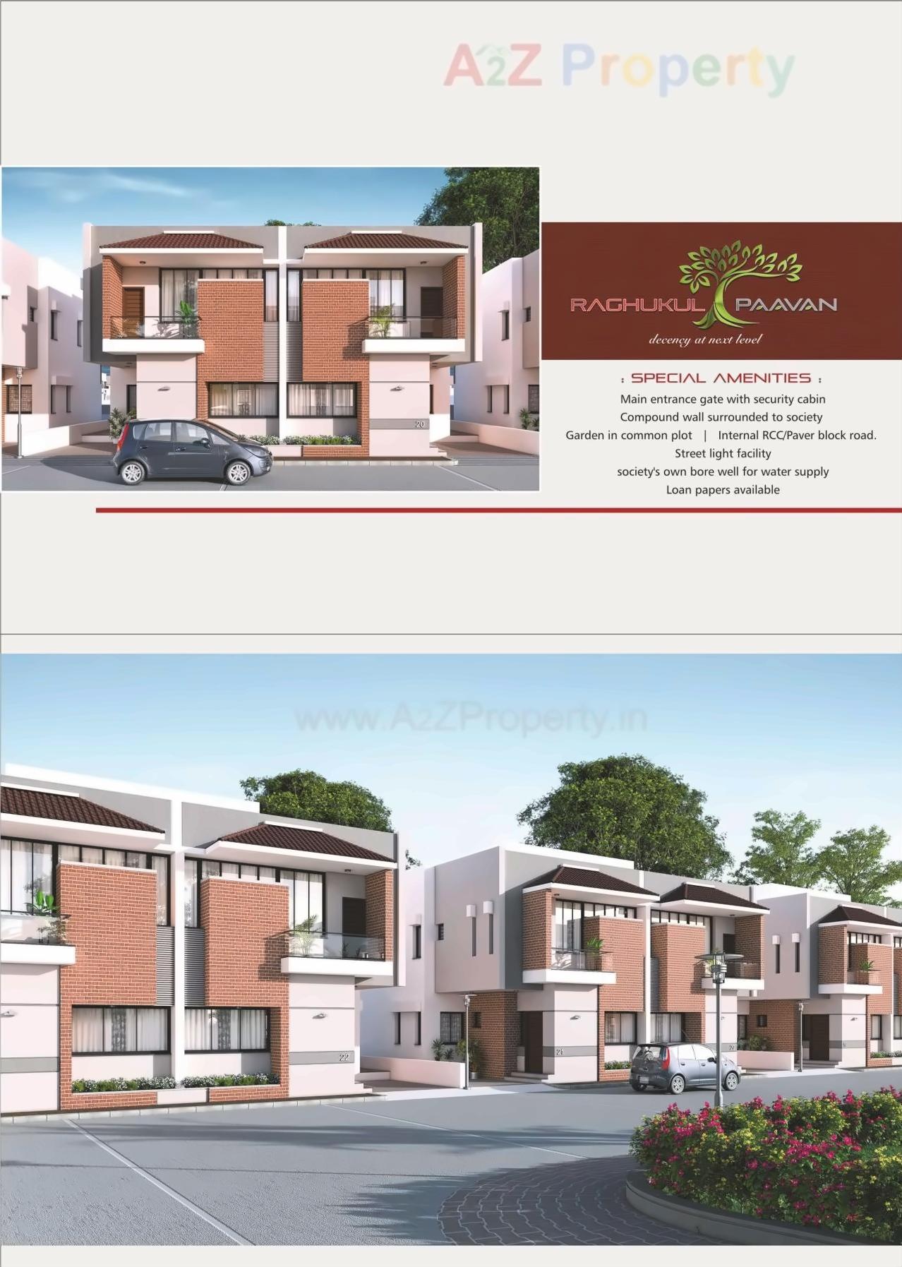 3D Elevation of real estate project Raghukul Paavan located at Karamsad, Anand, Gujarat