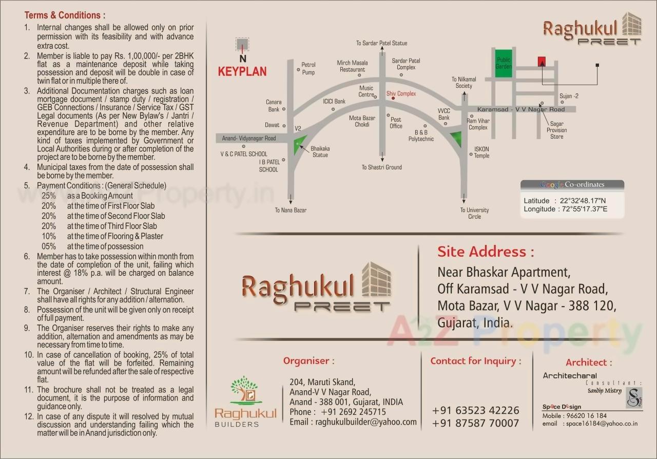  of real estate project Raghukul Preet located at Vallabh-vidhyanagar, Anand, Gujarat