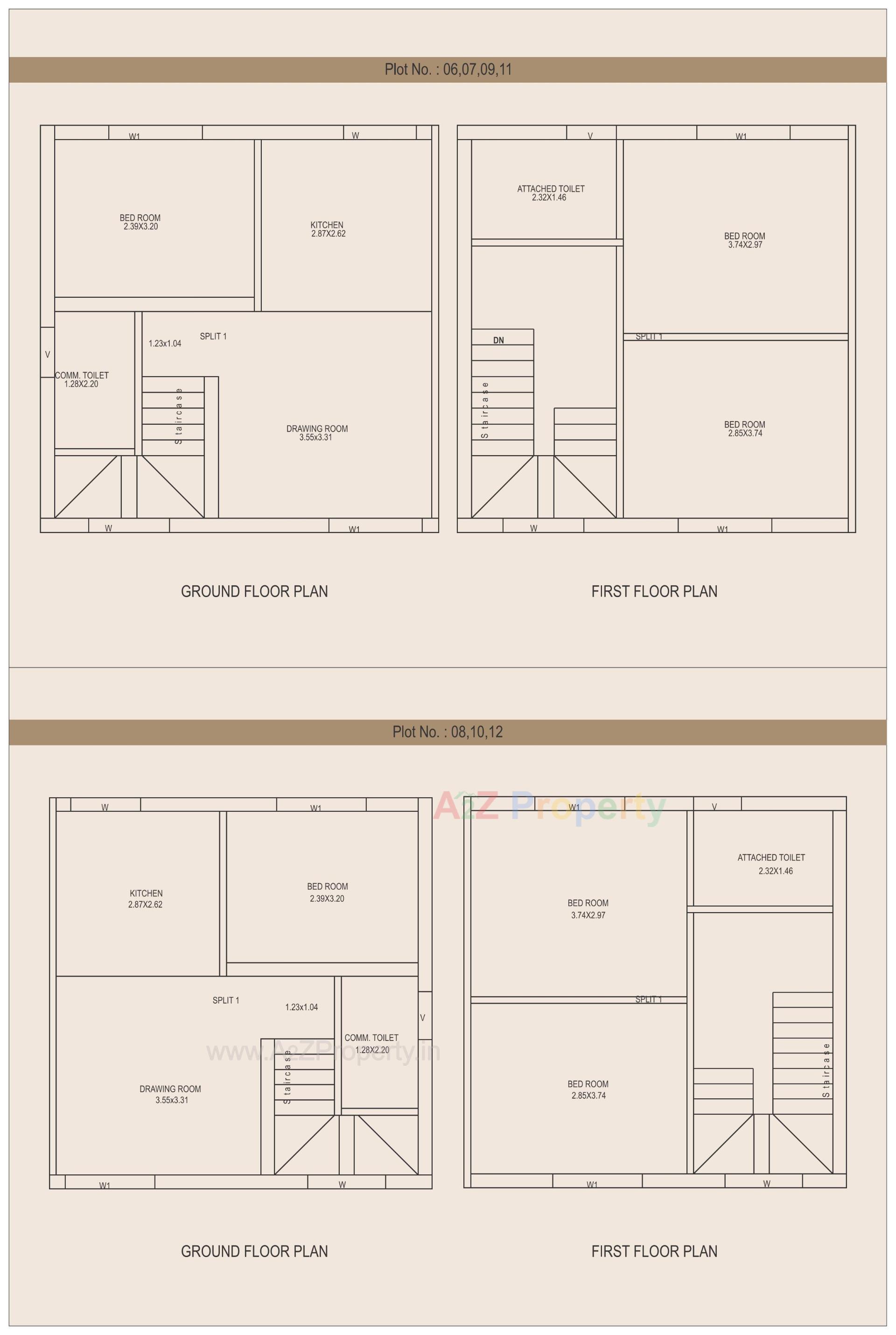 Layout of real estate project Raj Ganga Florence located at Karamsad, Anand, Gujarat
