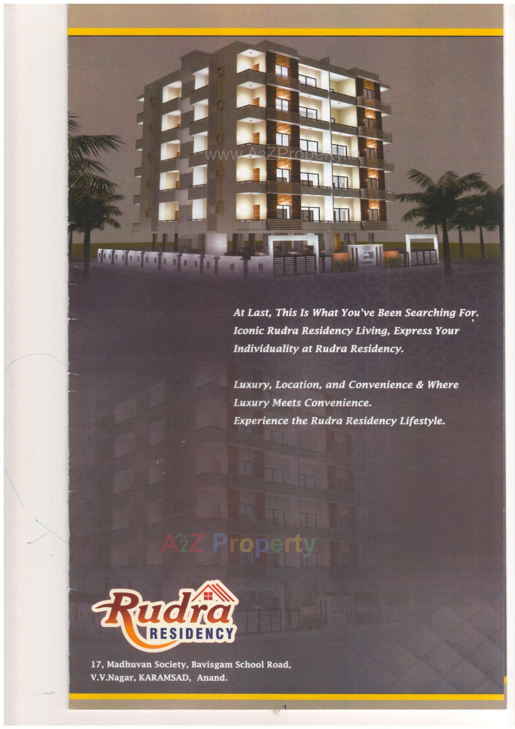  of real estate project Rudra Residency located at Karamsad, Anand, Gujarat