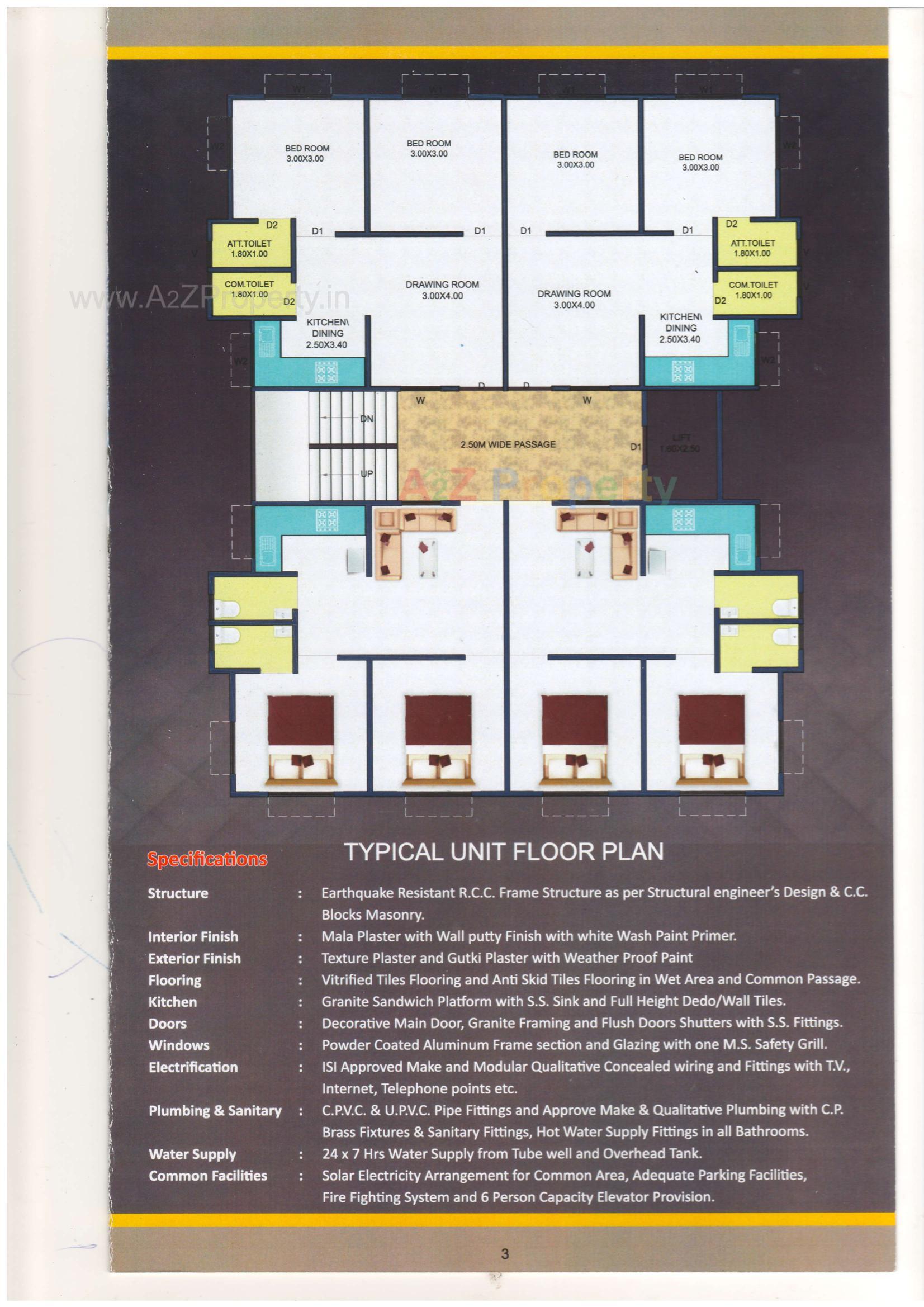 Layout of real estate project Rudra Residency located at Karamsad, Anand, Gujarat