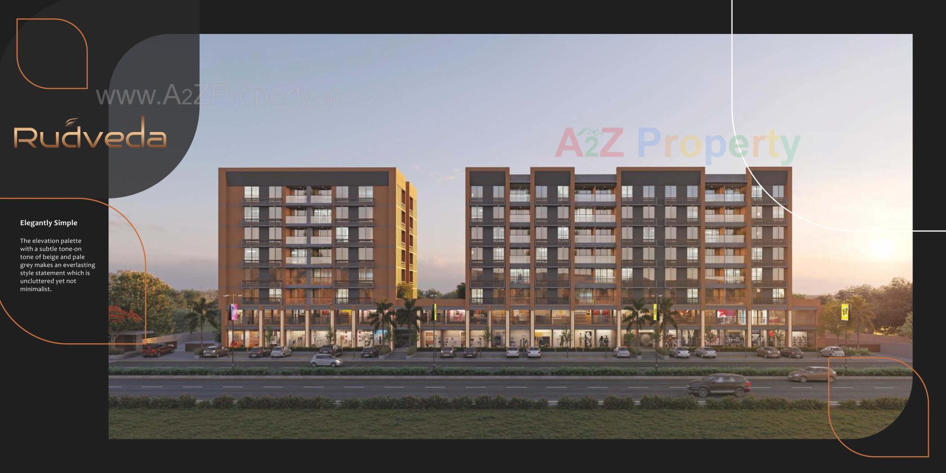 3D Elevation of real estate project Rudveda located at Karamsad, Anand, Gujarat