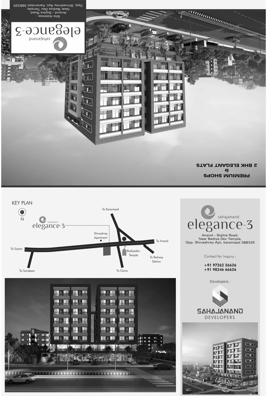  of real estate project Sahajanad Elegance located at Karamsad, Anand, Gujarat
