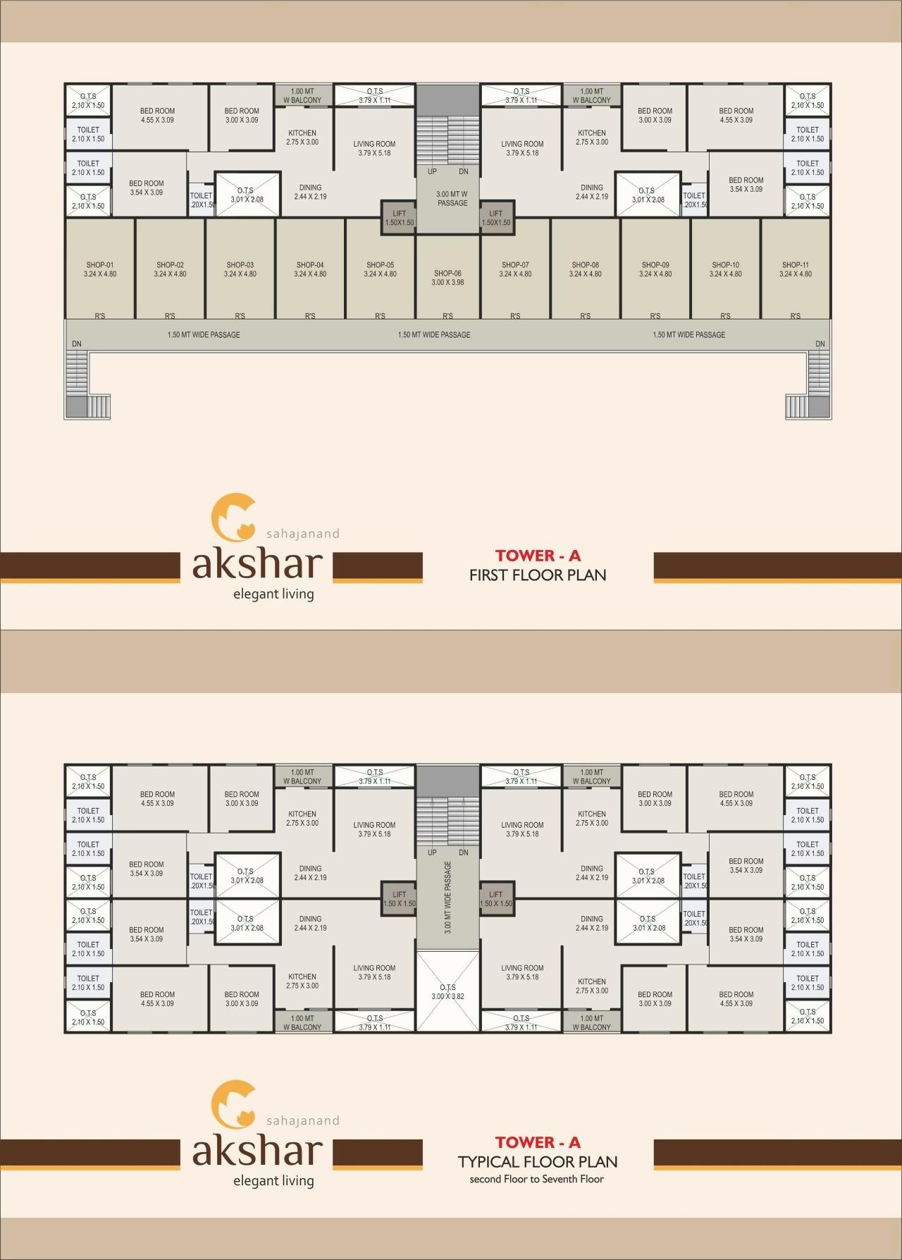 Layout of real estate project Sahajanand Akshar located at Karamsad, Anand, Gujarat