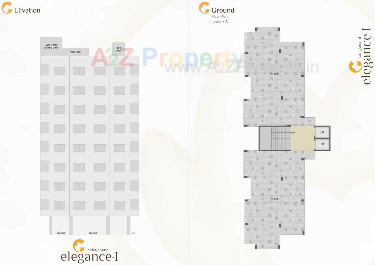 Layout of real estate project Sahajanand Elagance located at Karamsad, Anand, Gujarat