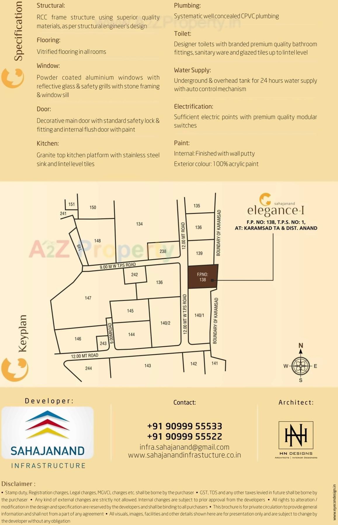  of real estate project Sahajanand Elagance located at Karamsad, Anand, Gujarat