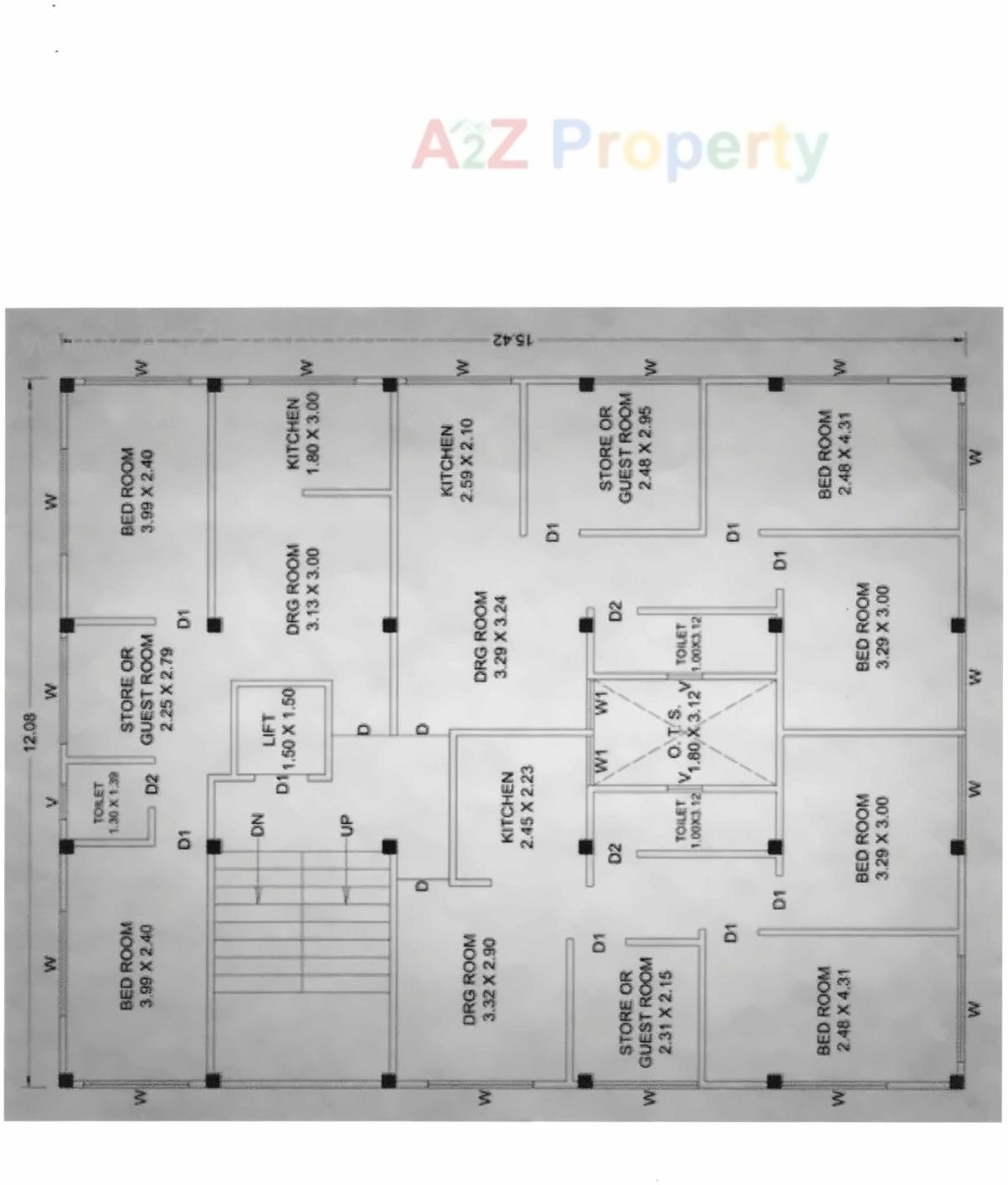 Layout of real estate project Sambhav Heights located at Vallabh-vidhyanagar, Anand, Gujarat