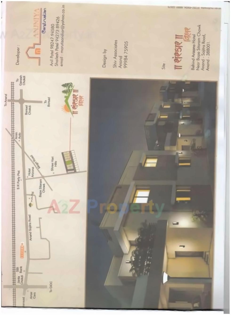 Layout of real estate project Sanskar Vihar located at Anand, Anand, Gujarat