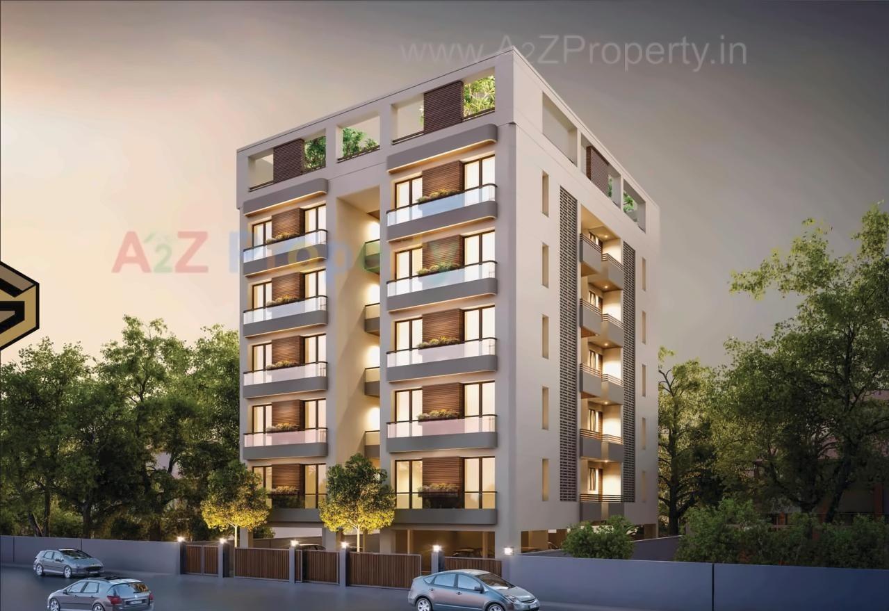 3D Elevation of real estate project Sarjan 4 located at Vallabh-vidhyanagar, Anand, Gujarat