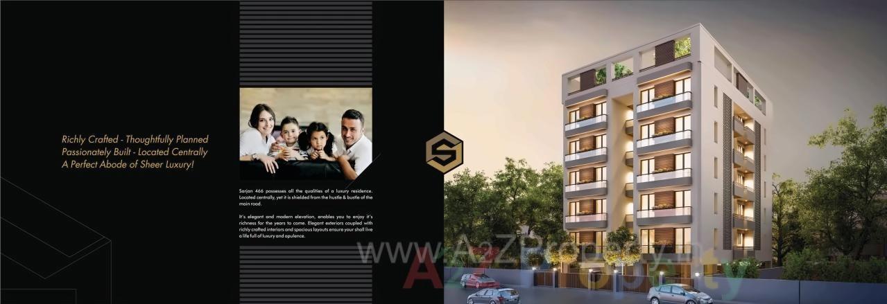 3D Elevation of real estate project Sarjan 4 located at Vallabh-vidhyanagar, Anand, Gujarat