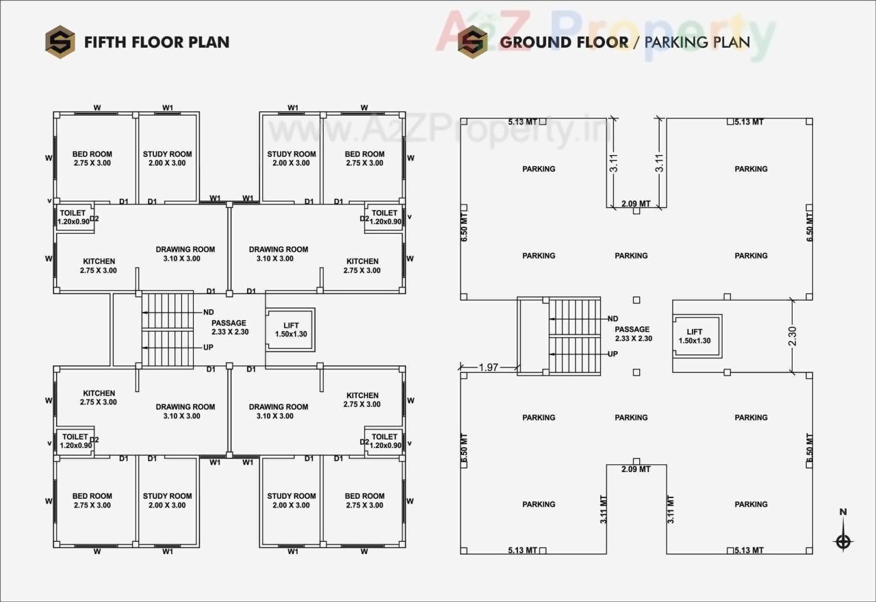 Layout of real estate project Sarjan 4 located at Vallabh-vidhyanagar, Anand, Gujarat