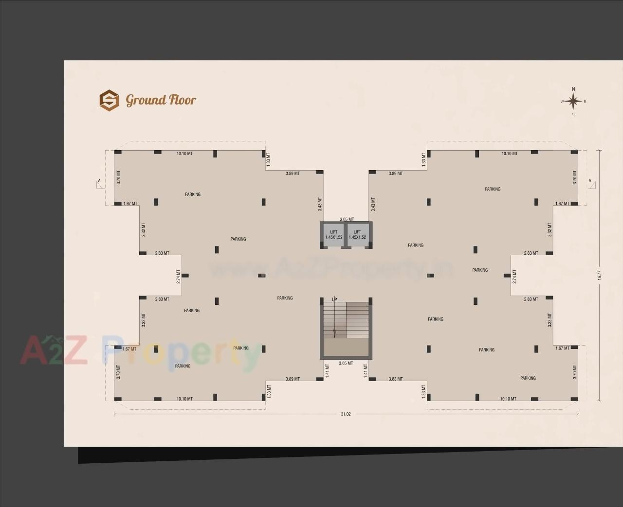 Layout of real estate project Sarjan located at Vallabh-vidhyanagar, Anand, Gujarat