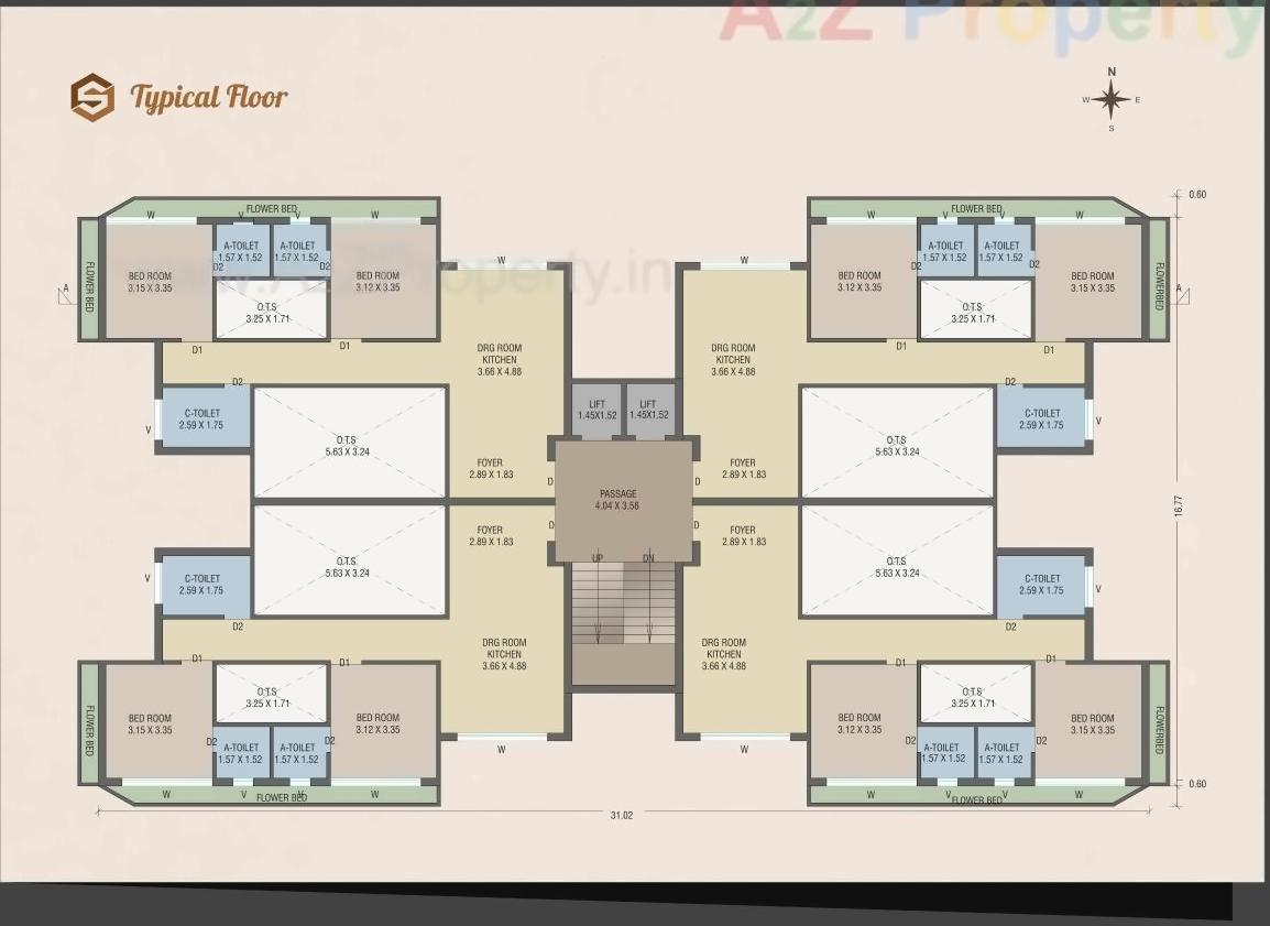 Layout of real estate project Sarjan located at Vallabh-vidhyanagar, Anand, Gujarat