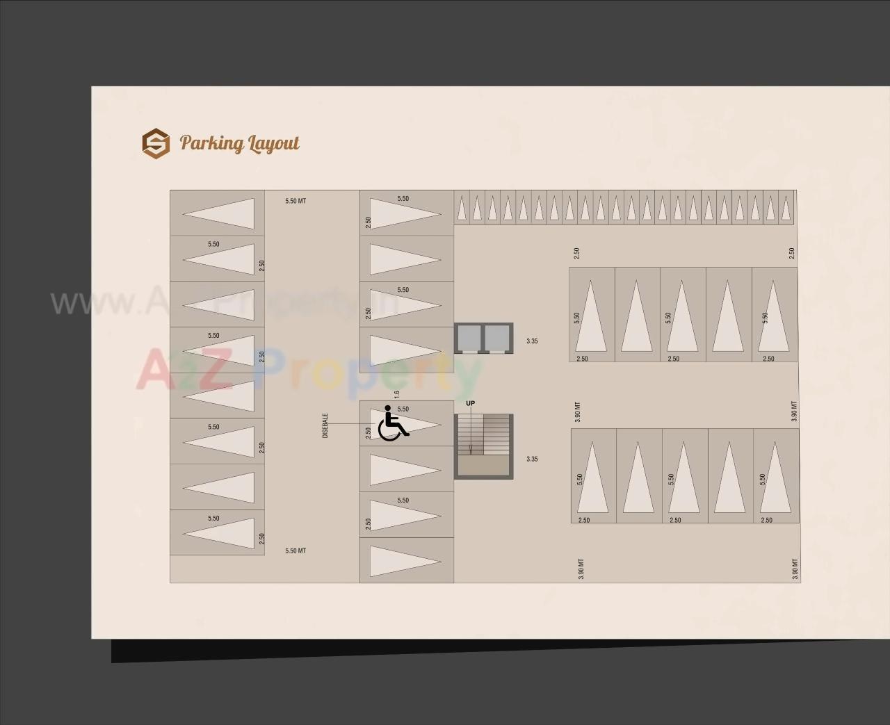 Layout of real estate project Sarjan located at Vallabh-vidhyanagar, Anand, Gujarat