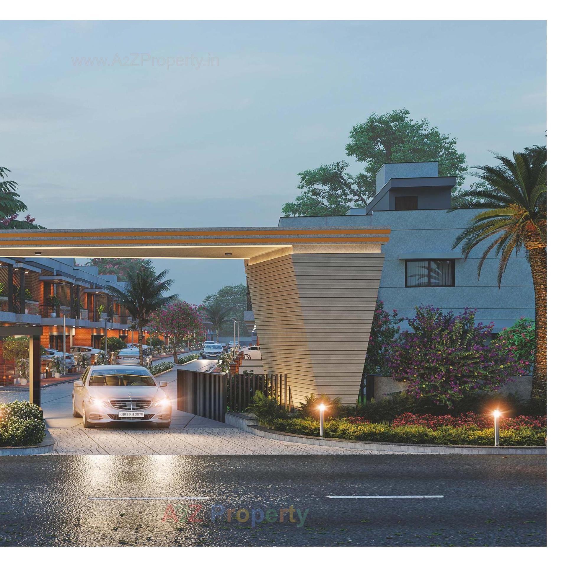 3D Elevation of real estate project Shaligram Greens Ii located at Bakrol, Anand, Gujarat