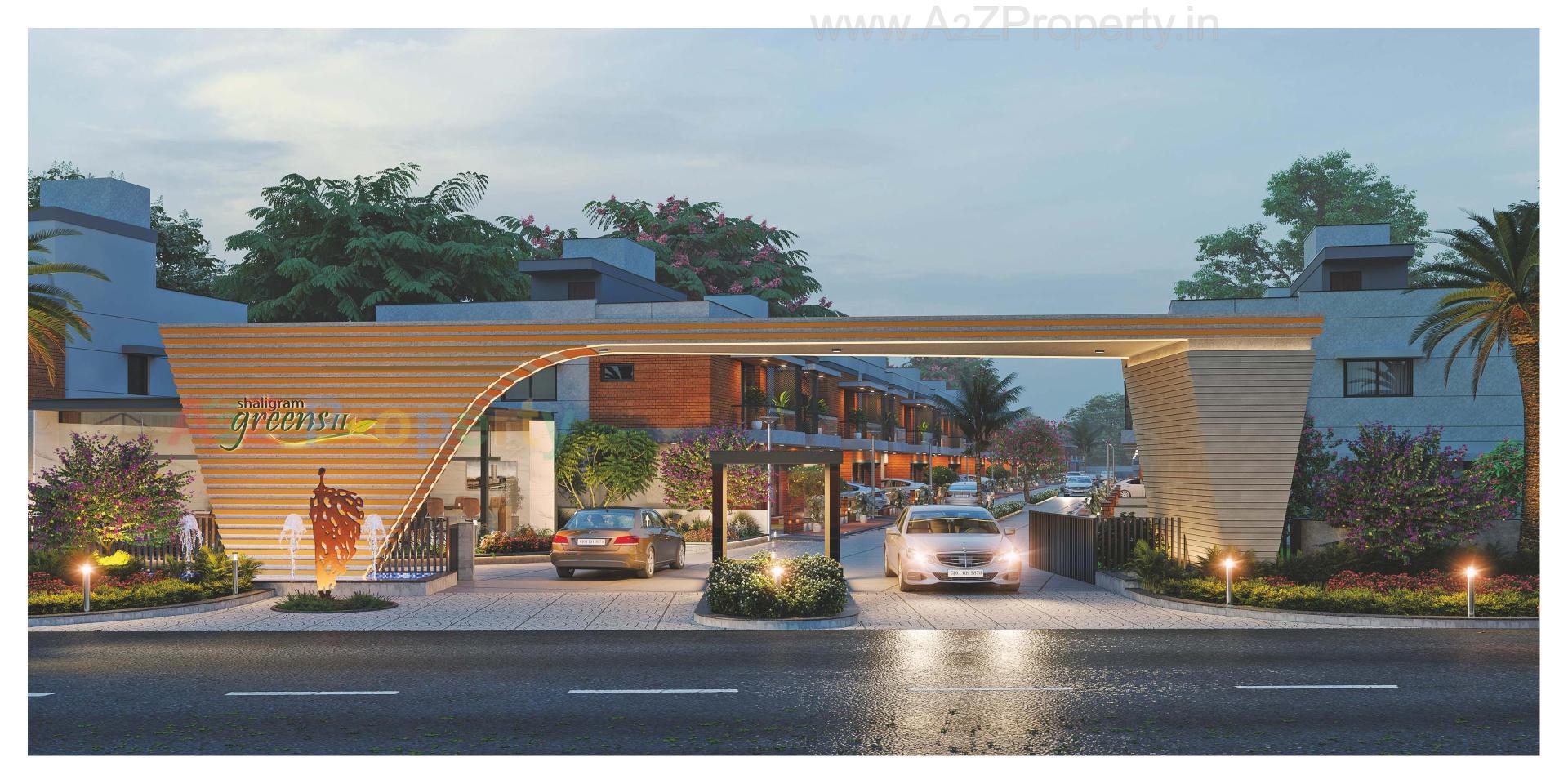 3D Elevation of real estate project Shaligram Greens Ii located at Bakrol, Anand, Gujarat