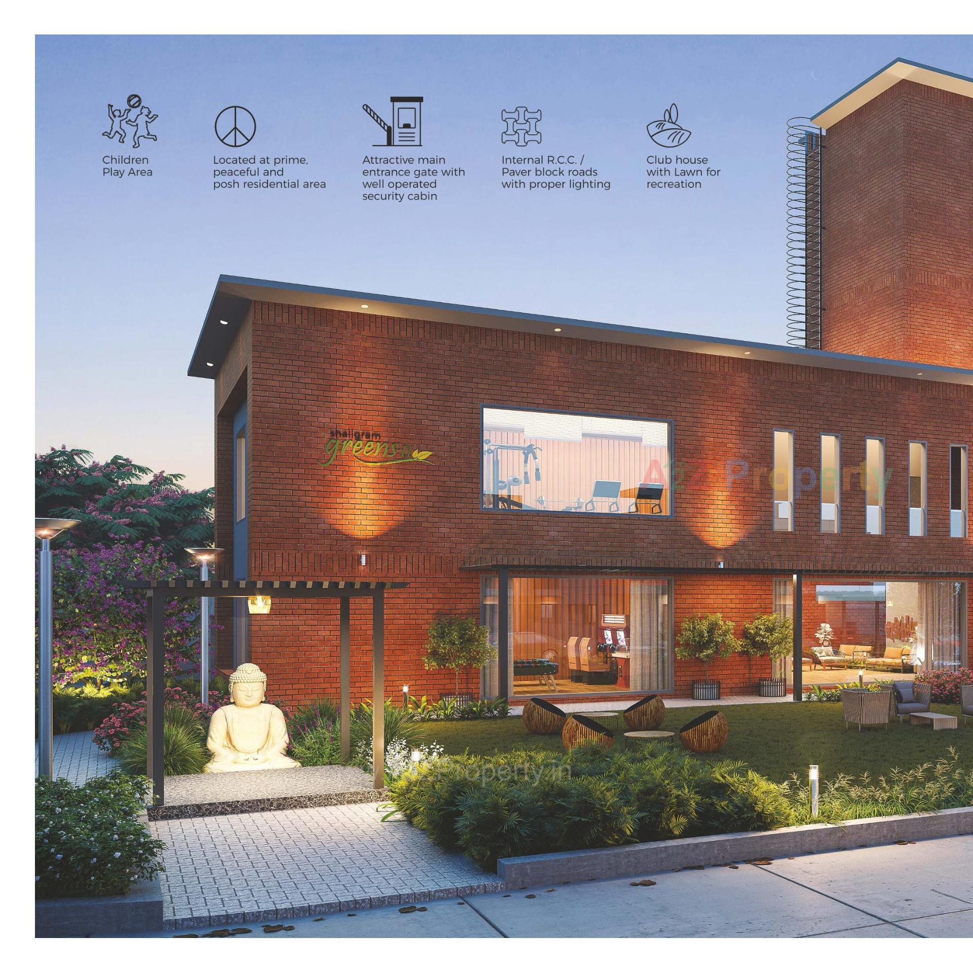 3D Elevation of real estate project Shaligram Greens Ii located at Bakrol, Anand, Gujarat