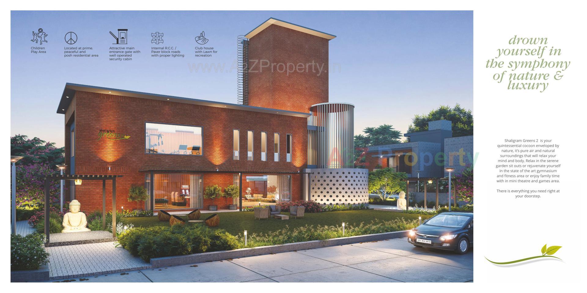 3D Elevation of real estate project Shaligram Greens Ii located at Bakrol, Anand, Gujarat