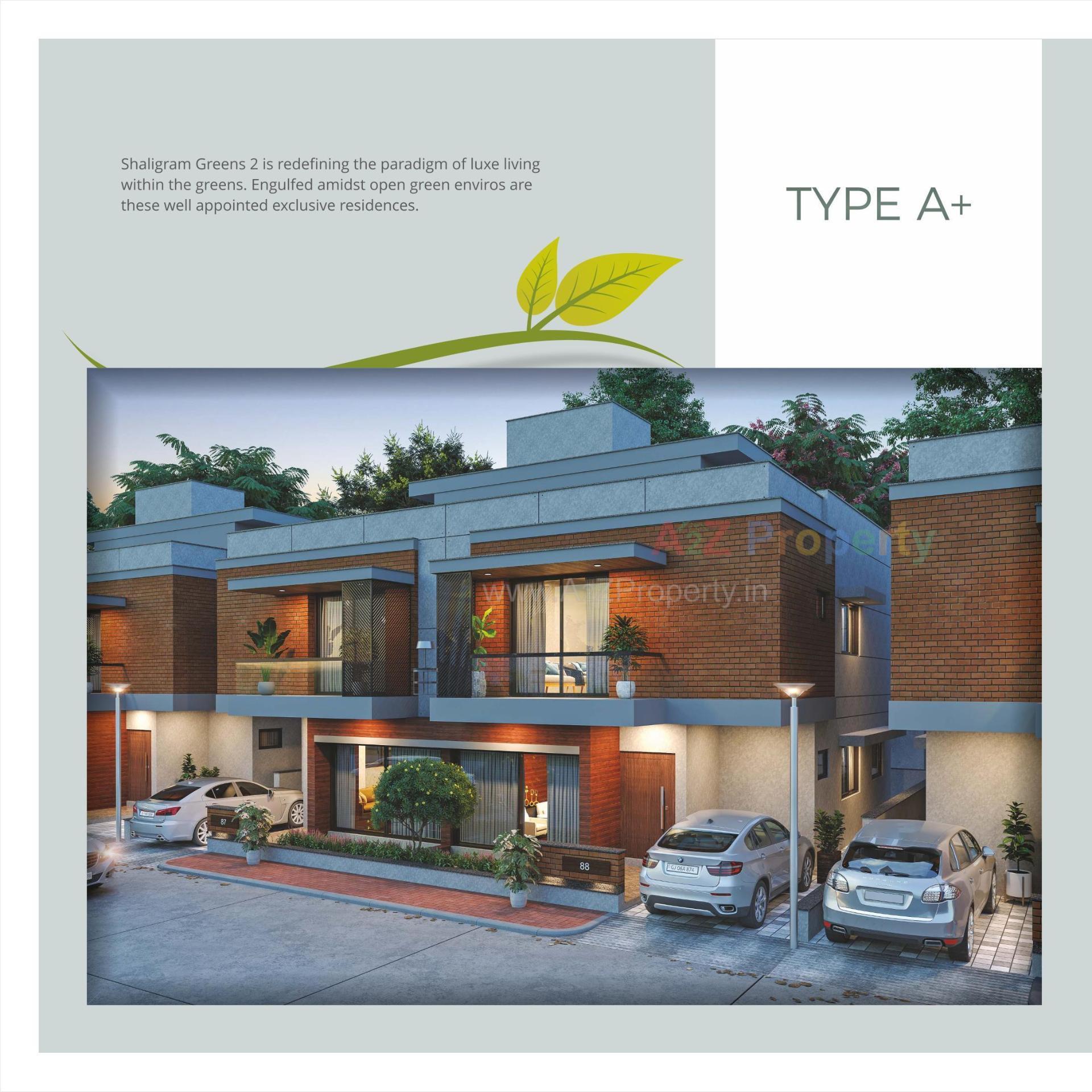 3D Elevation of real estate project Shaligram Greens Ii located at Bakrol, Anand, Gujarat