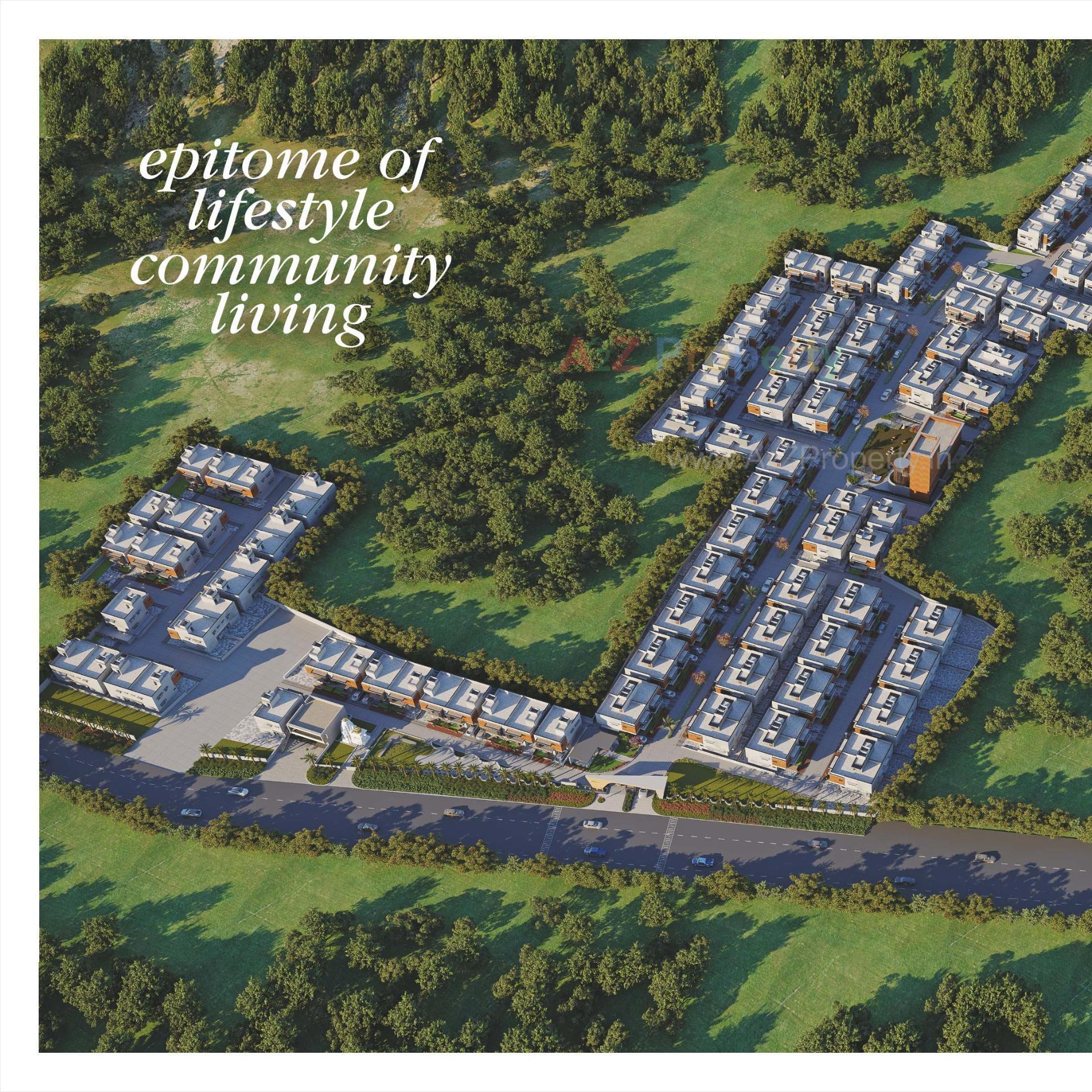 3D Elevation of real estate project Shaligram Greens Ii located at Bakrol, Anand, Gujarat