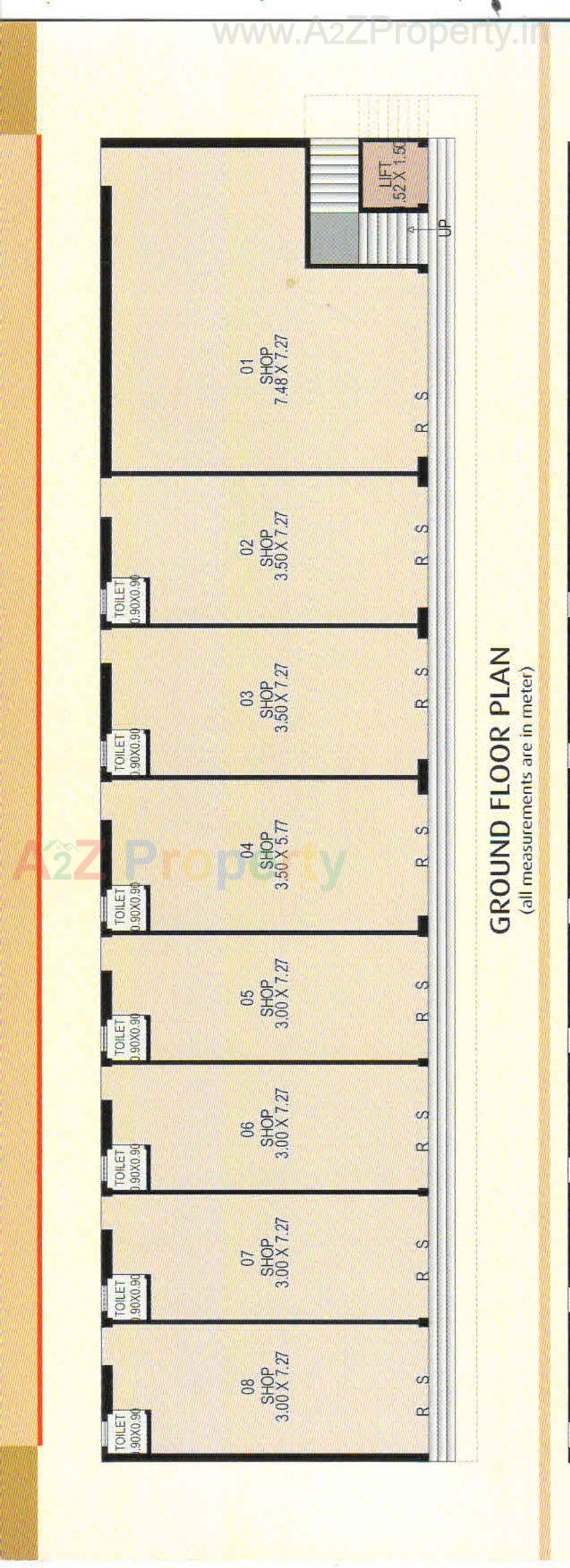 Layout of real estate project Shanti Complex located at Anand, Anand, Gujarat